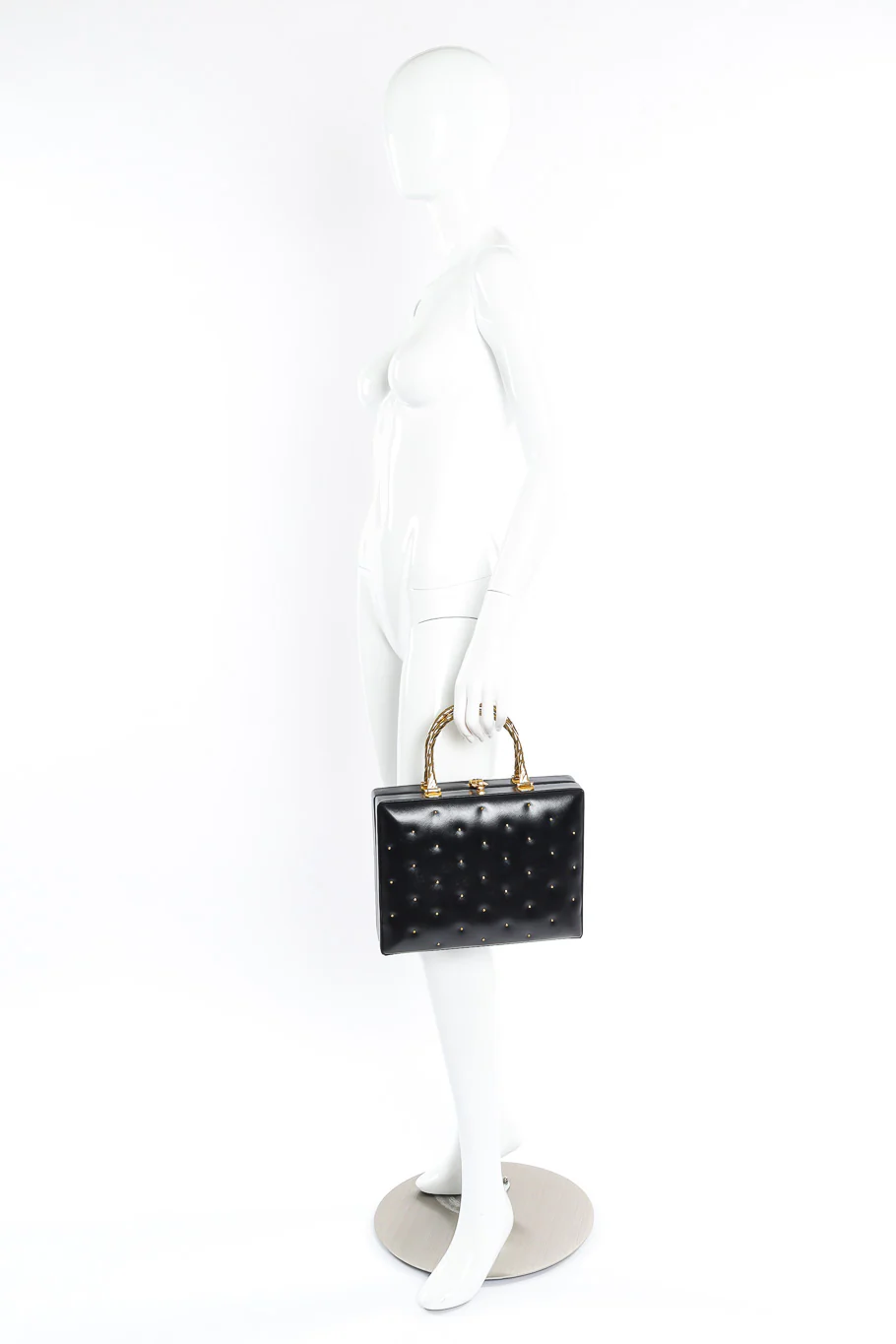 Studded Leather Box Bag - Image 2