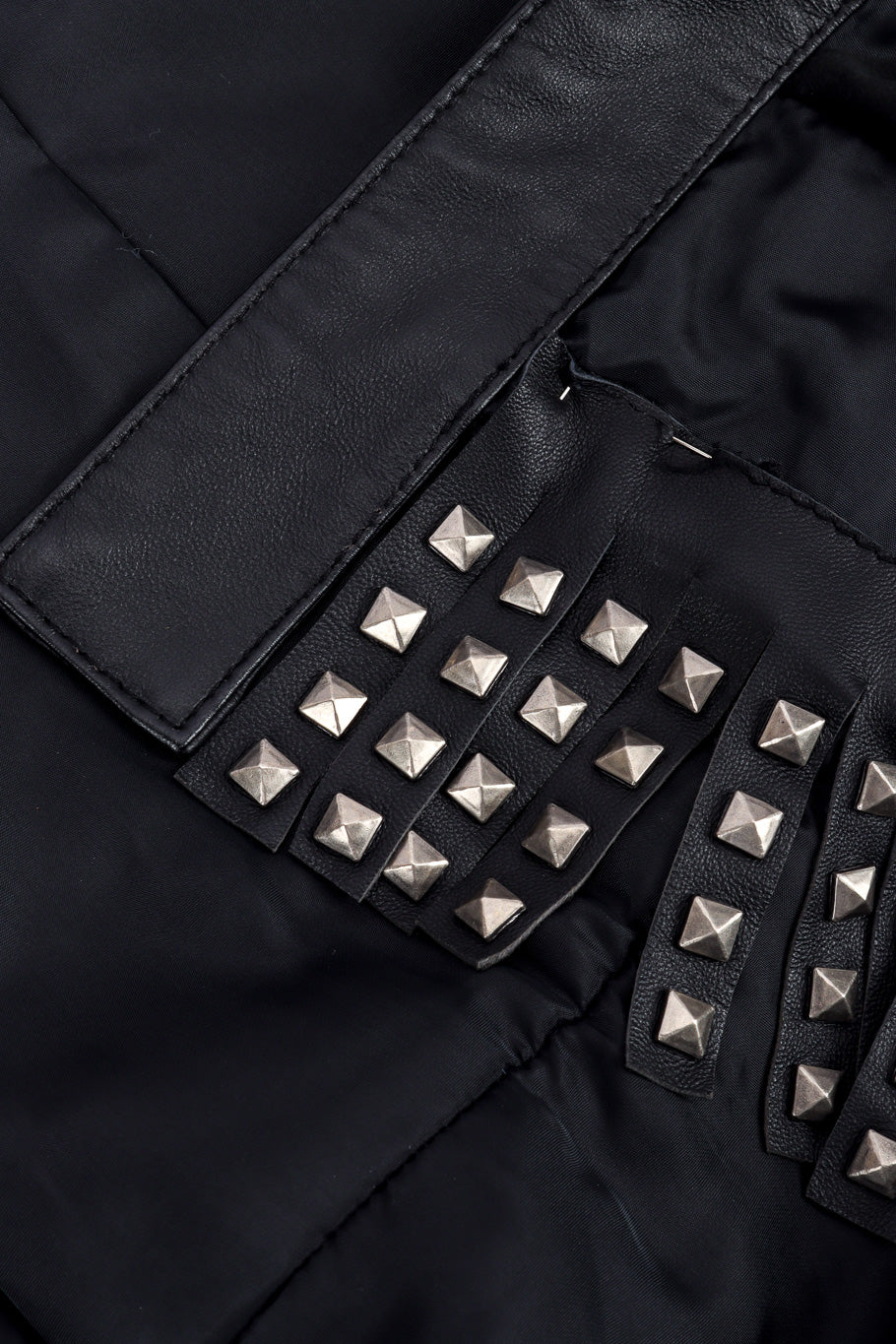 Studded Leather Coat - Image 15