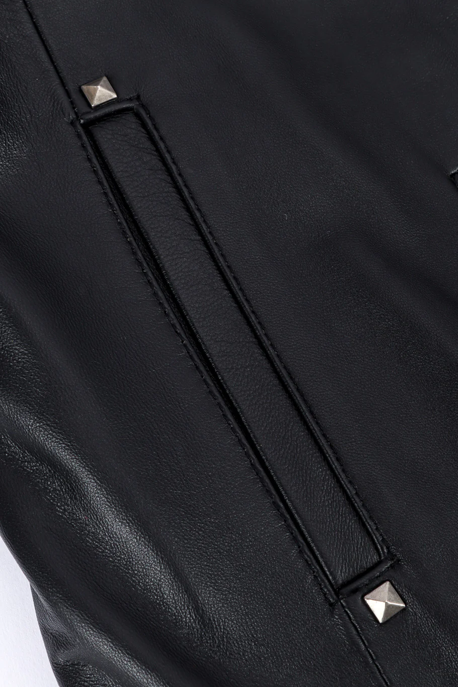 Studded Leather Coat - Image 7