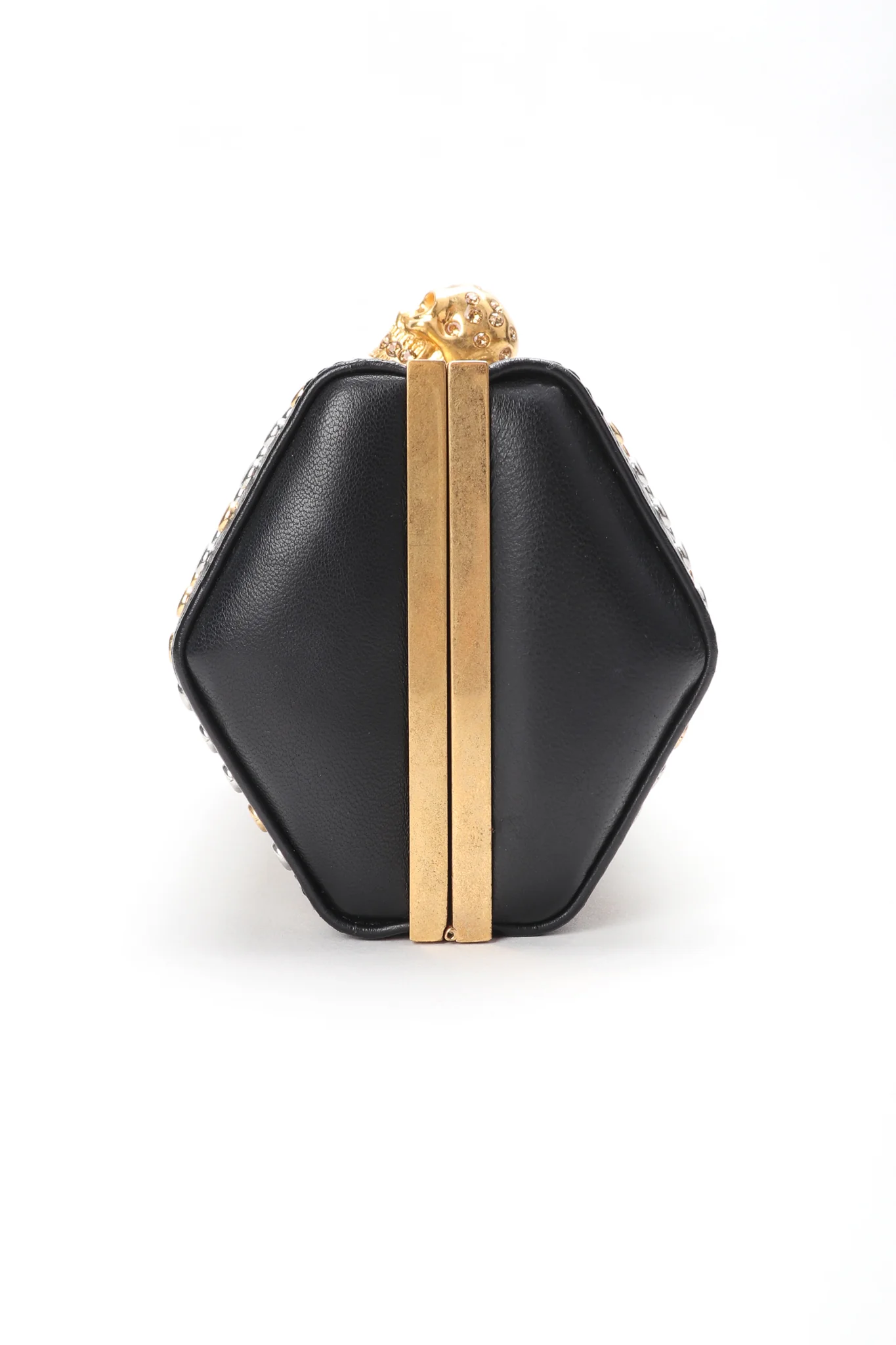 Studded Leather Hexagon Clutch - Image 7