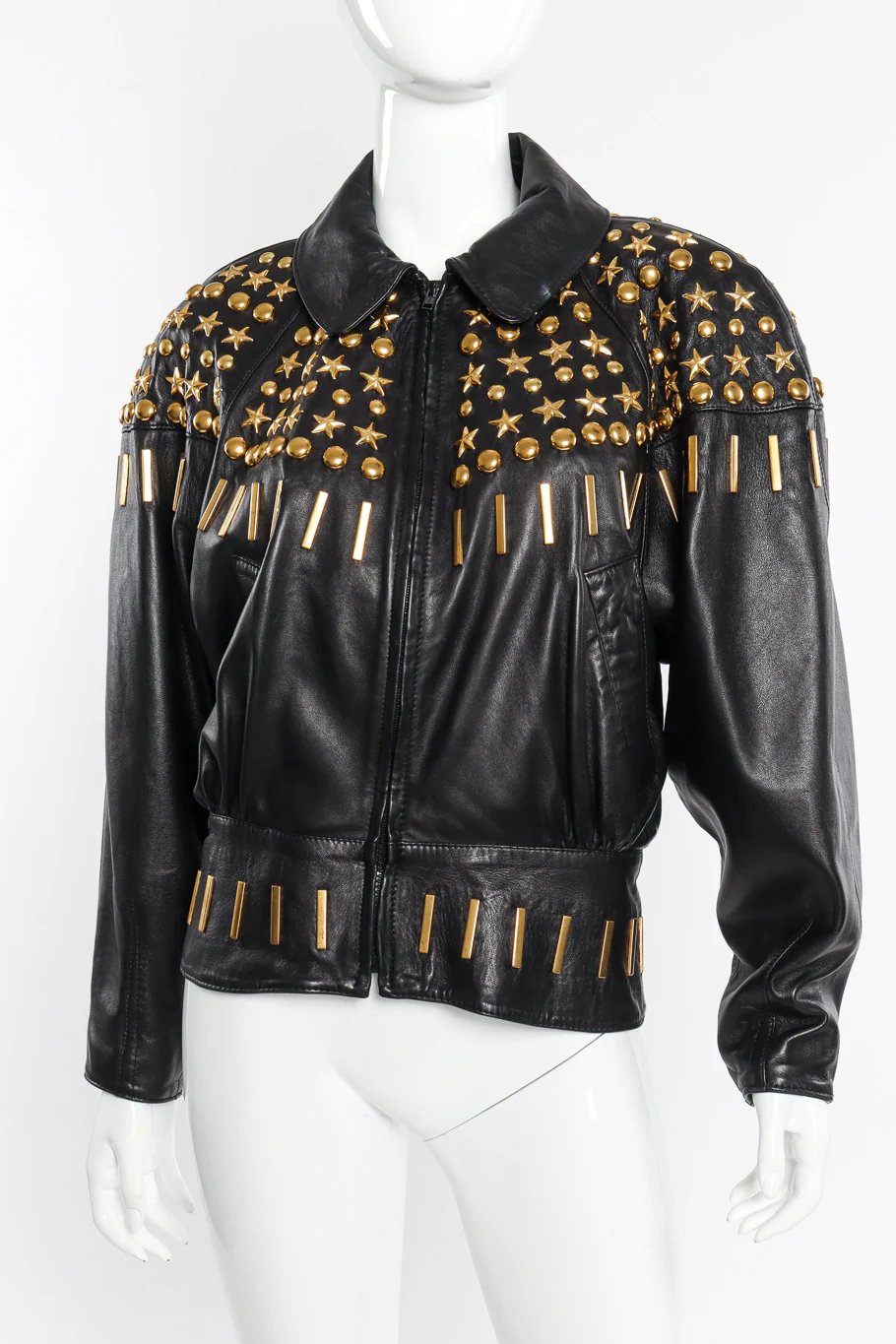 Studded Leather Jacket - Image 4