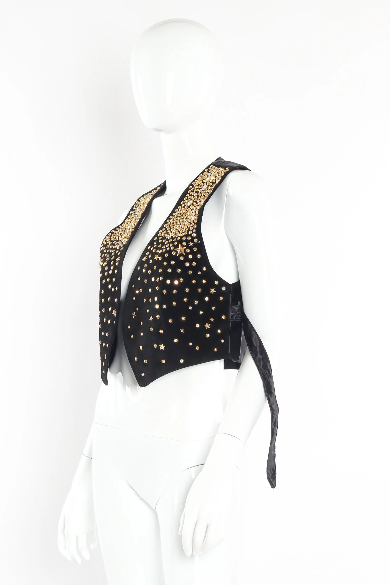 Star Studded Leather Vest - Image 3