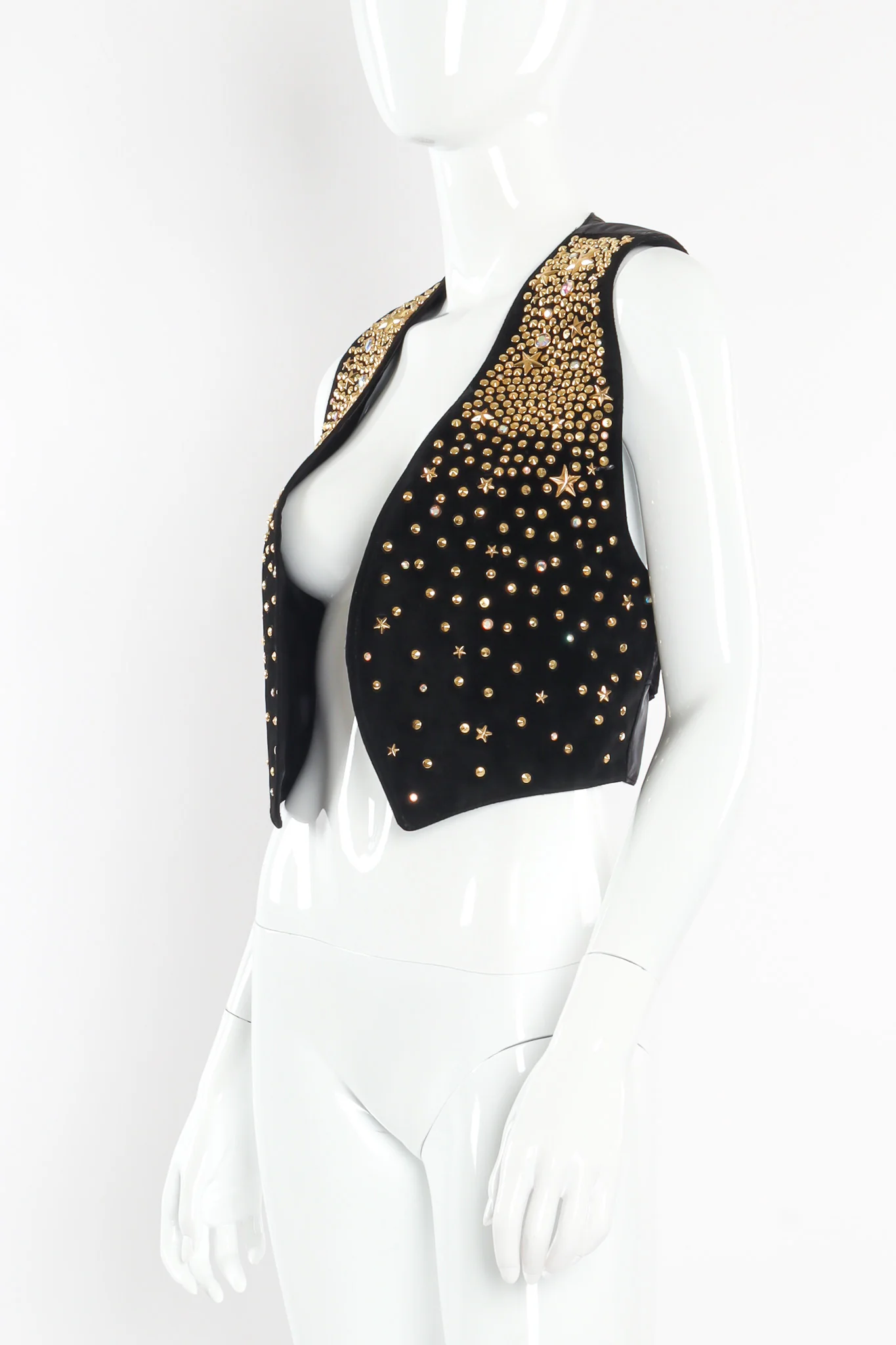 Star Studded Leather Vest - Image 4