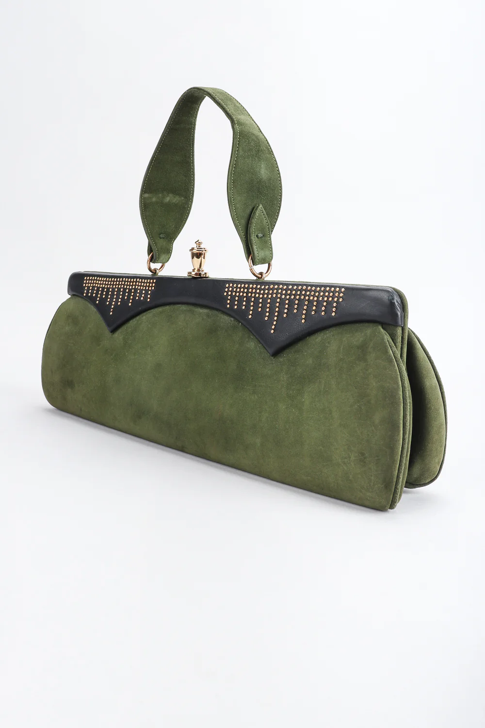 Studded Suede Baguette - Image 3