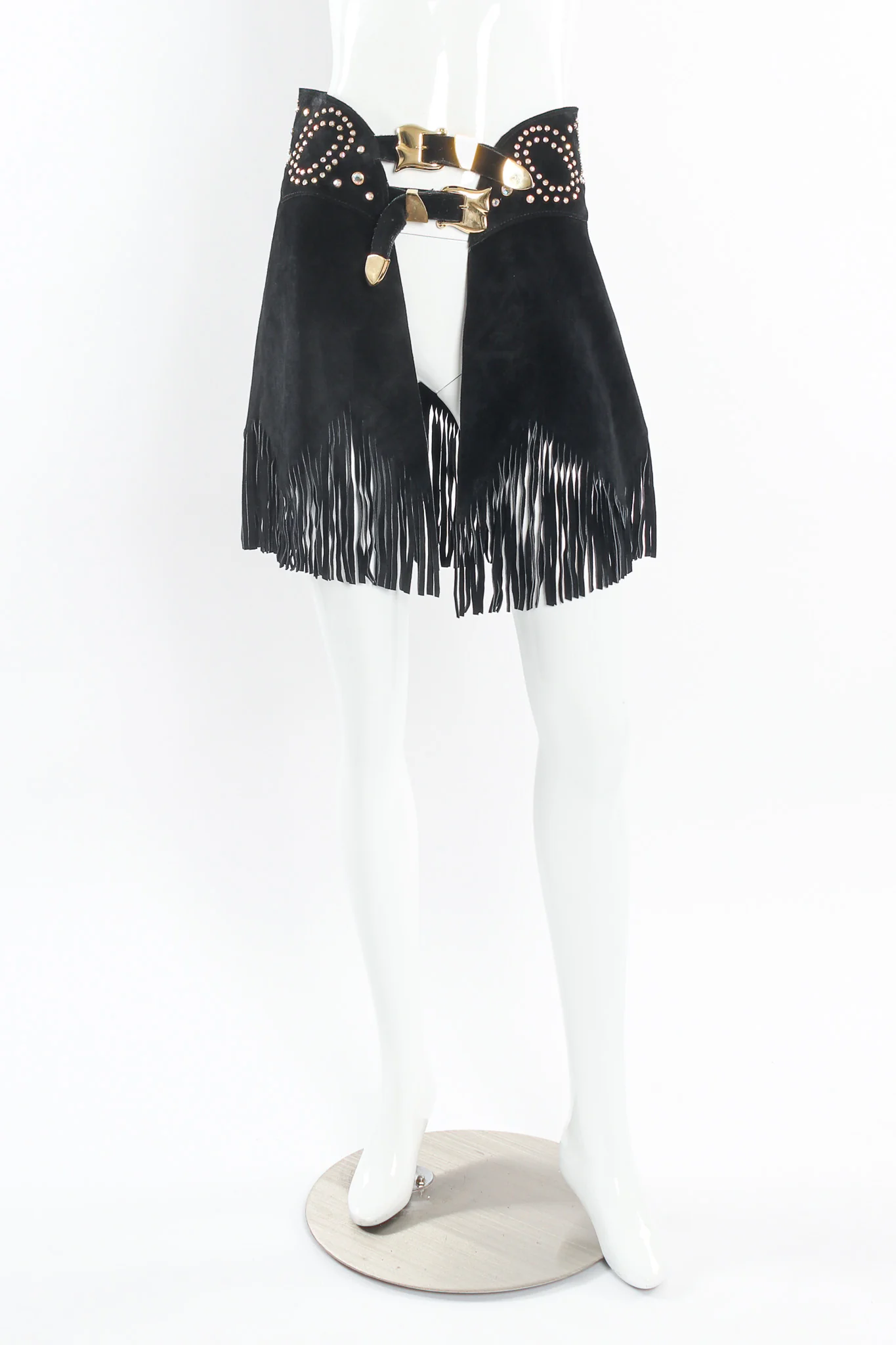 Studded Suede Chap Skirt Belt - Image 3