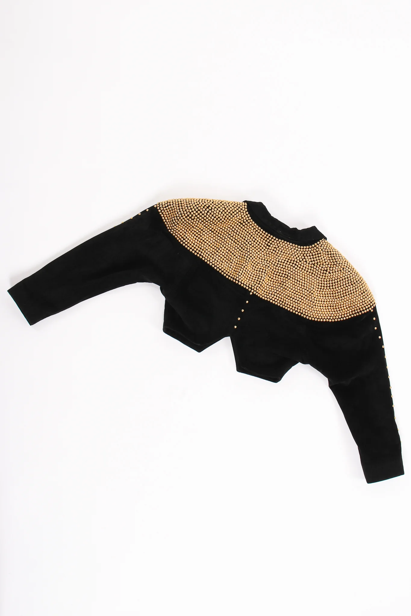 Studded Suede Crop Jacket - Image 11