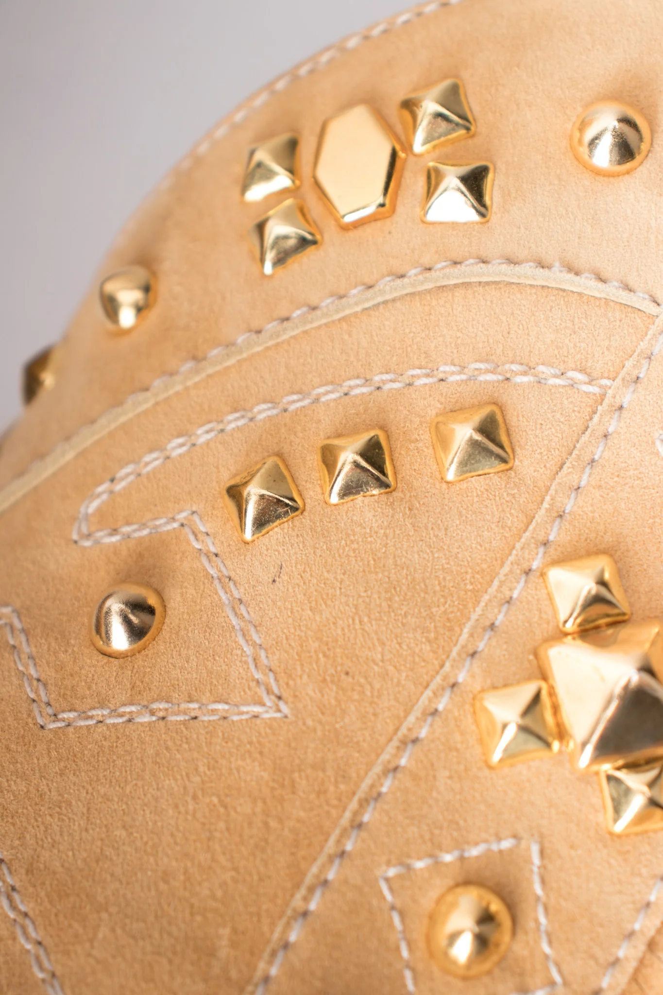 Studded Suede Fringe Boots - Image 12