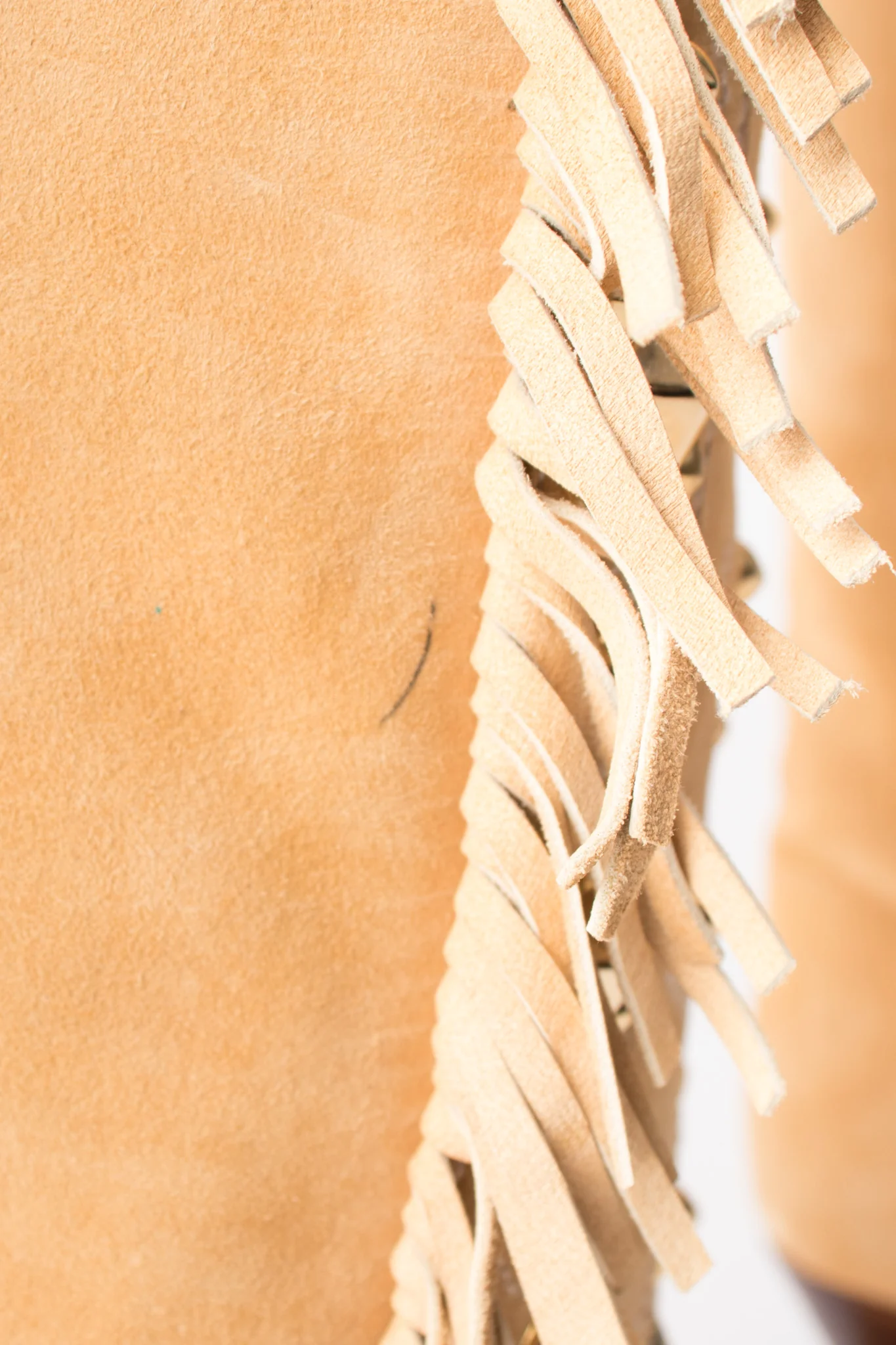 Studded Suede Fringe Boots - Image 21