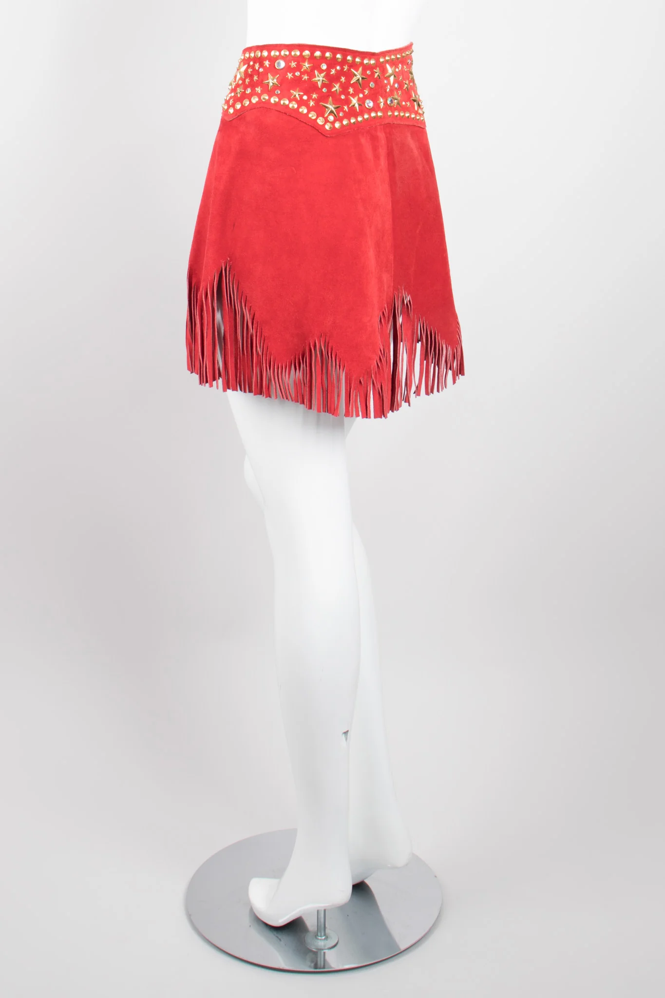 Studded Suede Fringe Belt - Image 4