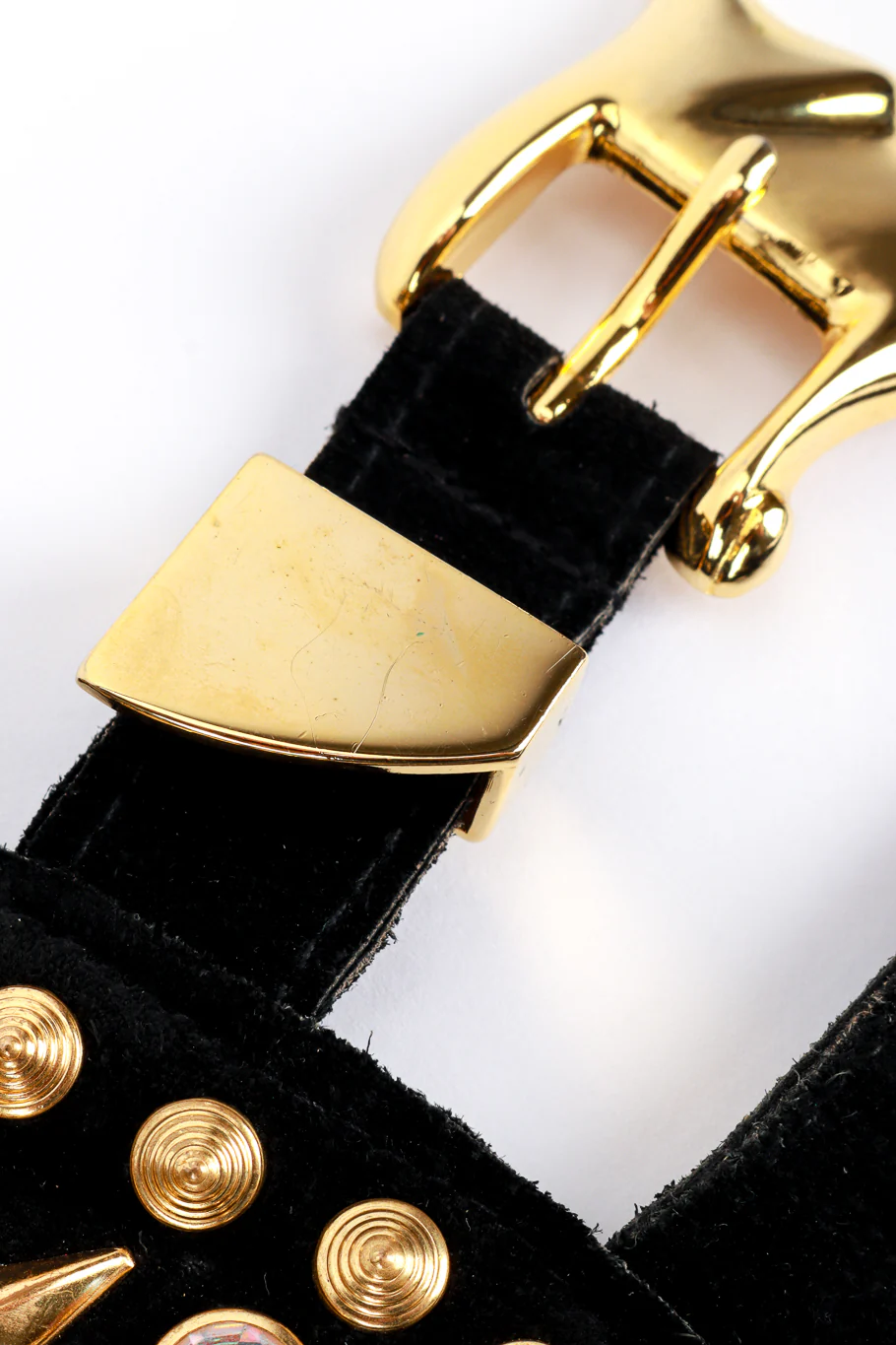 Studded Suede Fringe Skirt Belt - Image 7