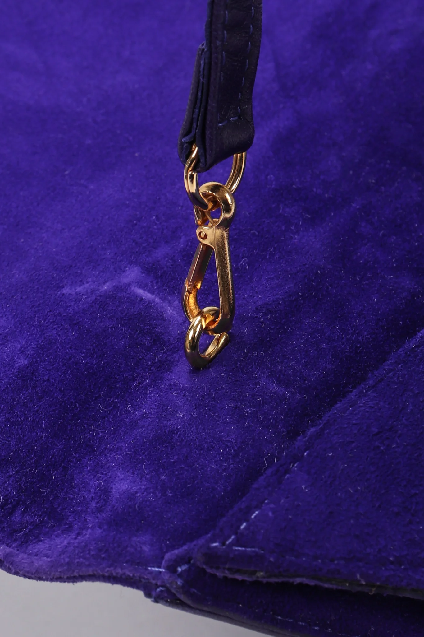 Suede Anvil Envelope Clutch - Image 11