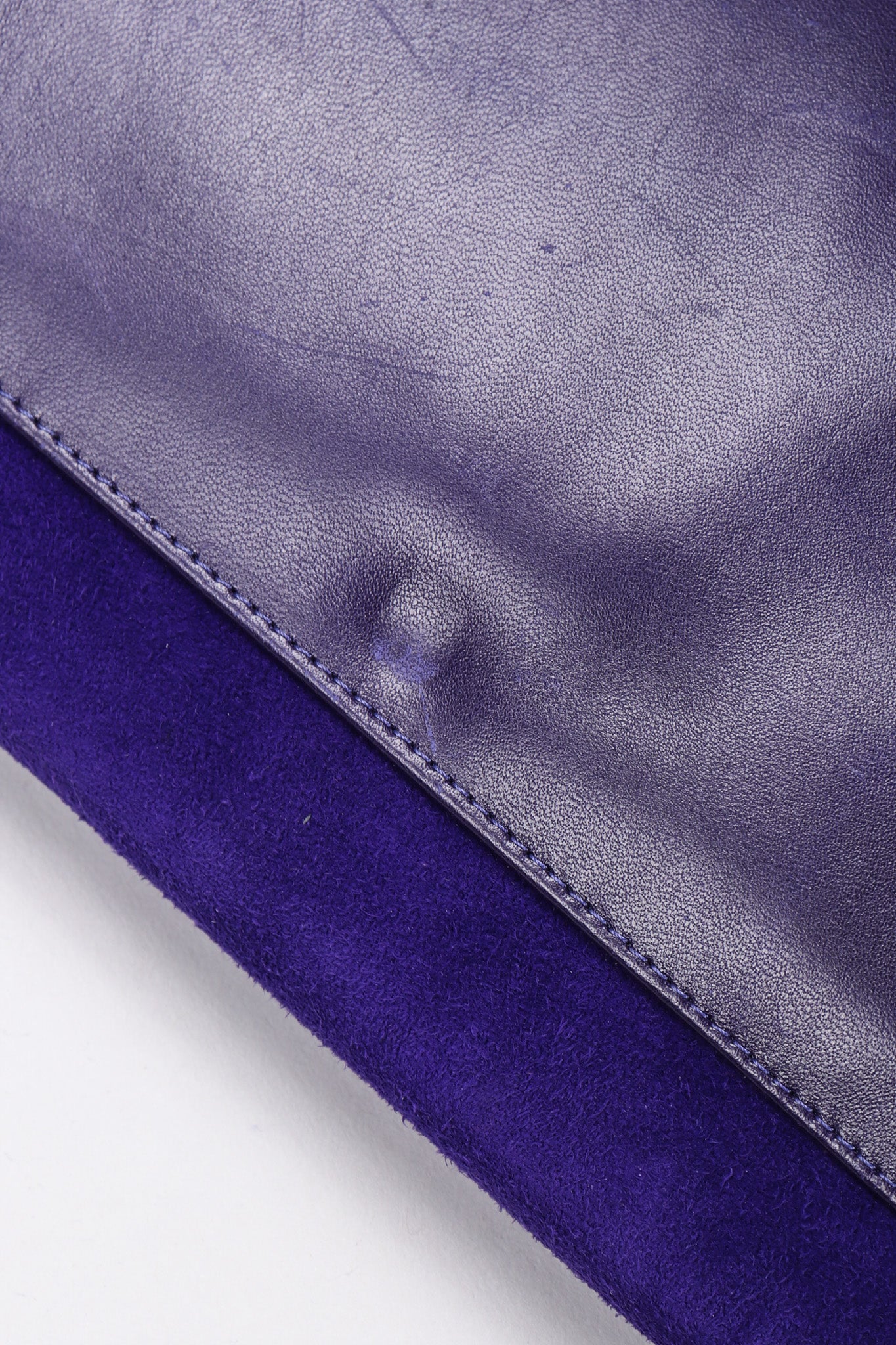 Suede Anvil Envelope Clutch - Image 14