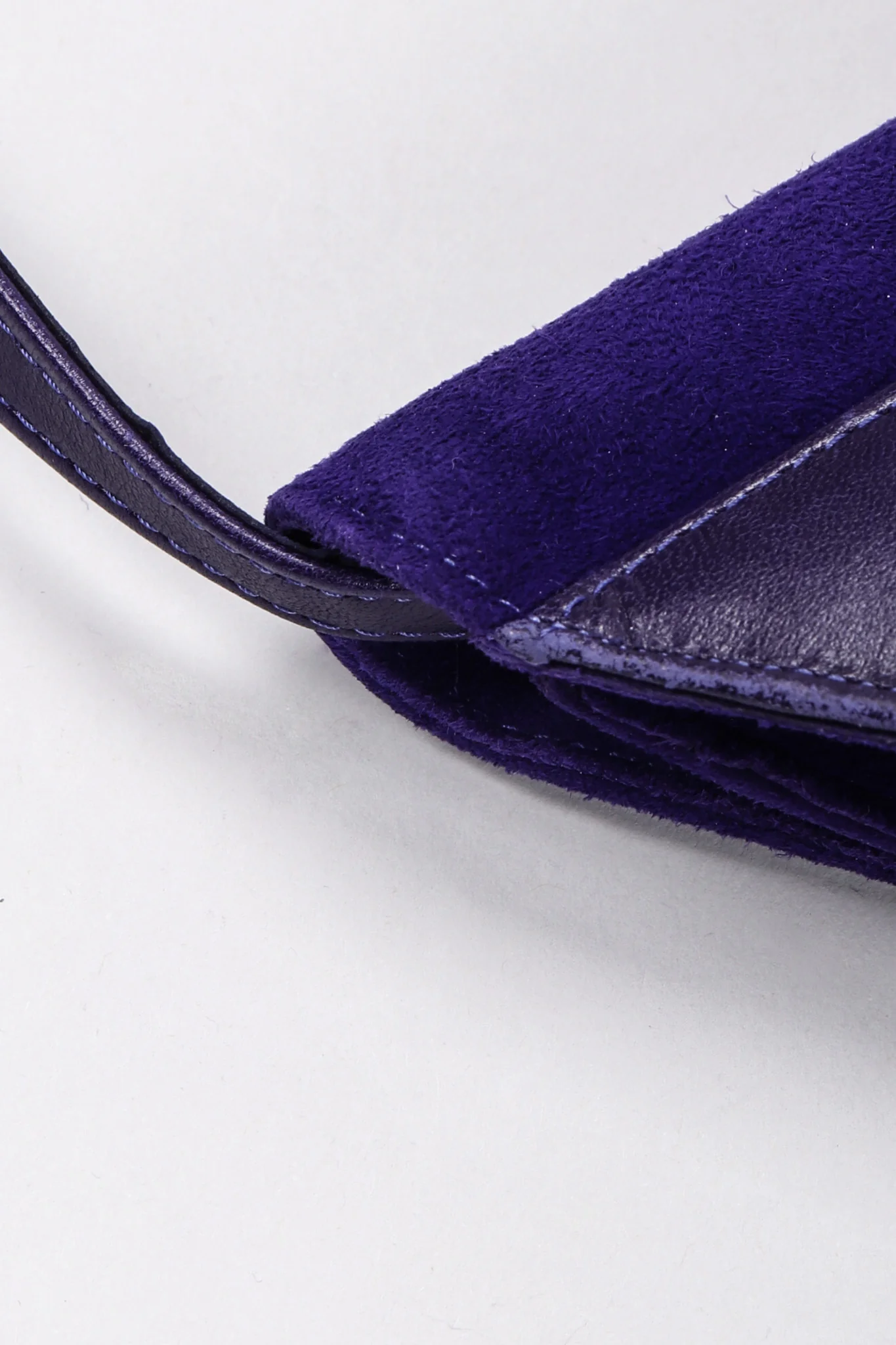 Suede Anvil Envelope Clutch - Image 17