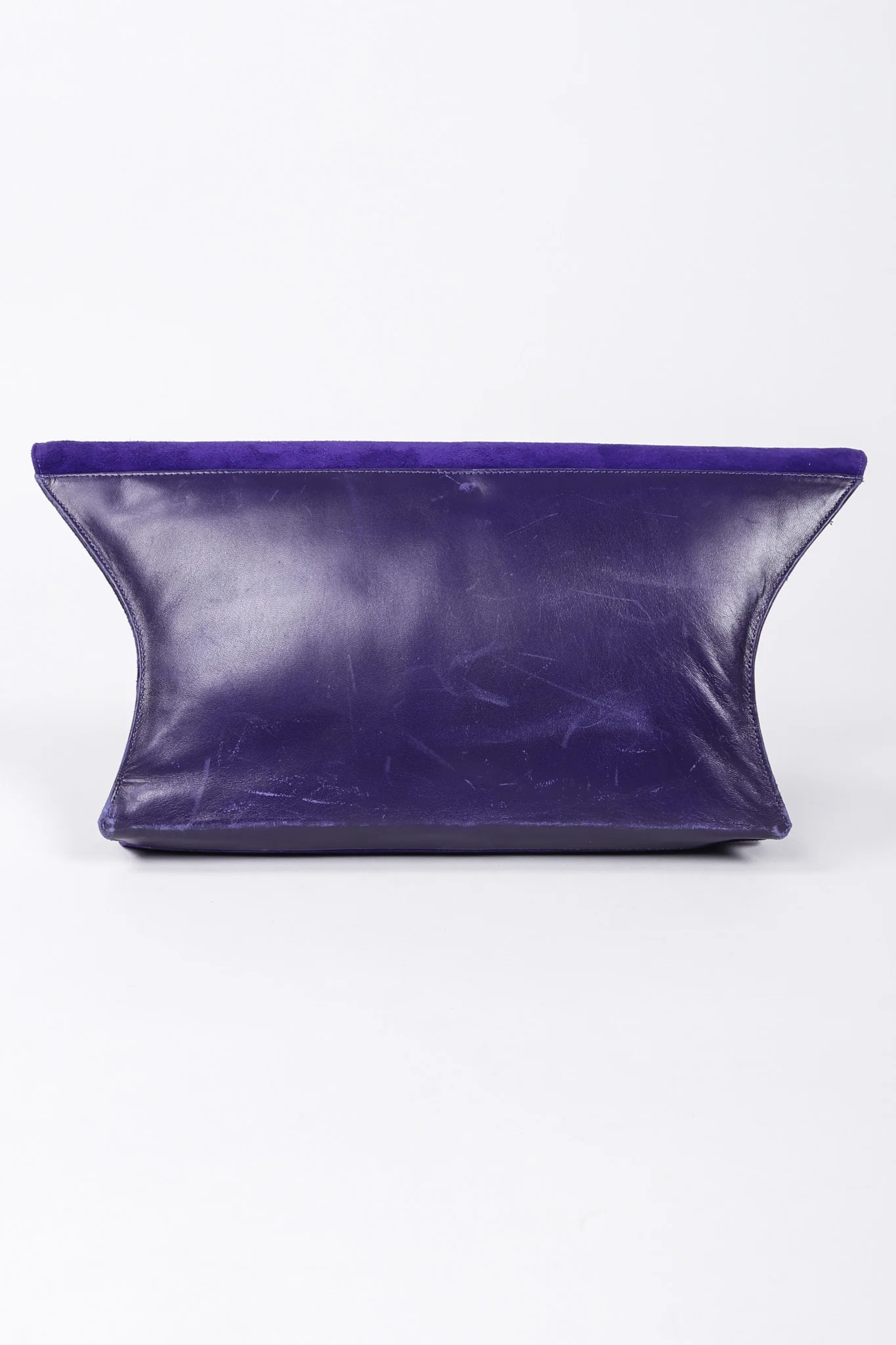 Suede Anvil Envelope Clutch - Image 6