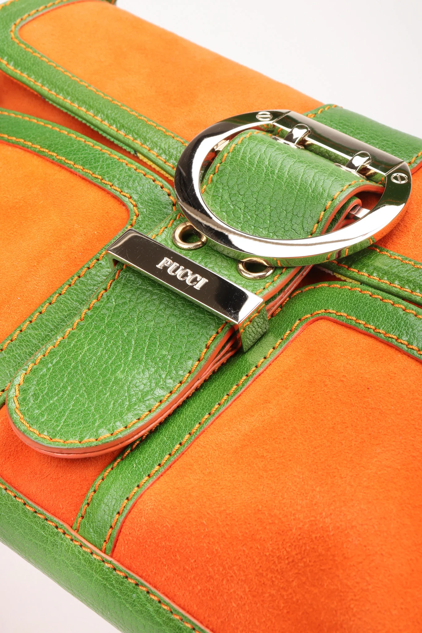 Suede Buckle Bag - Image 11