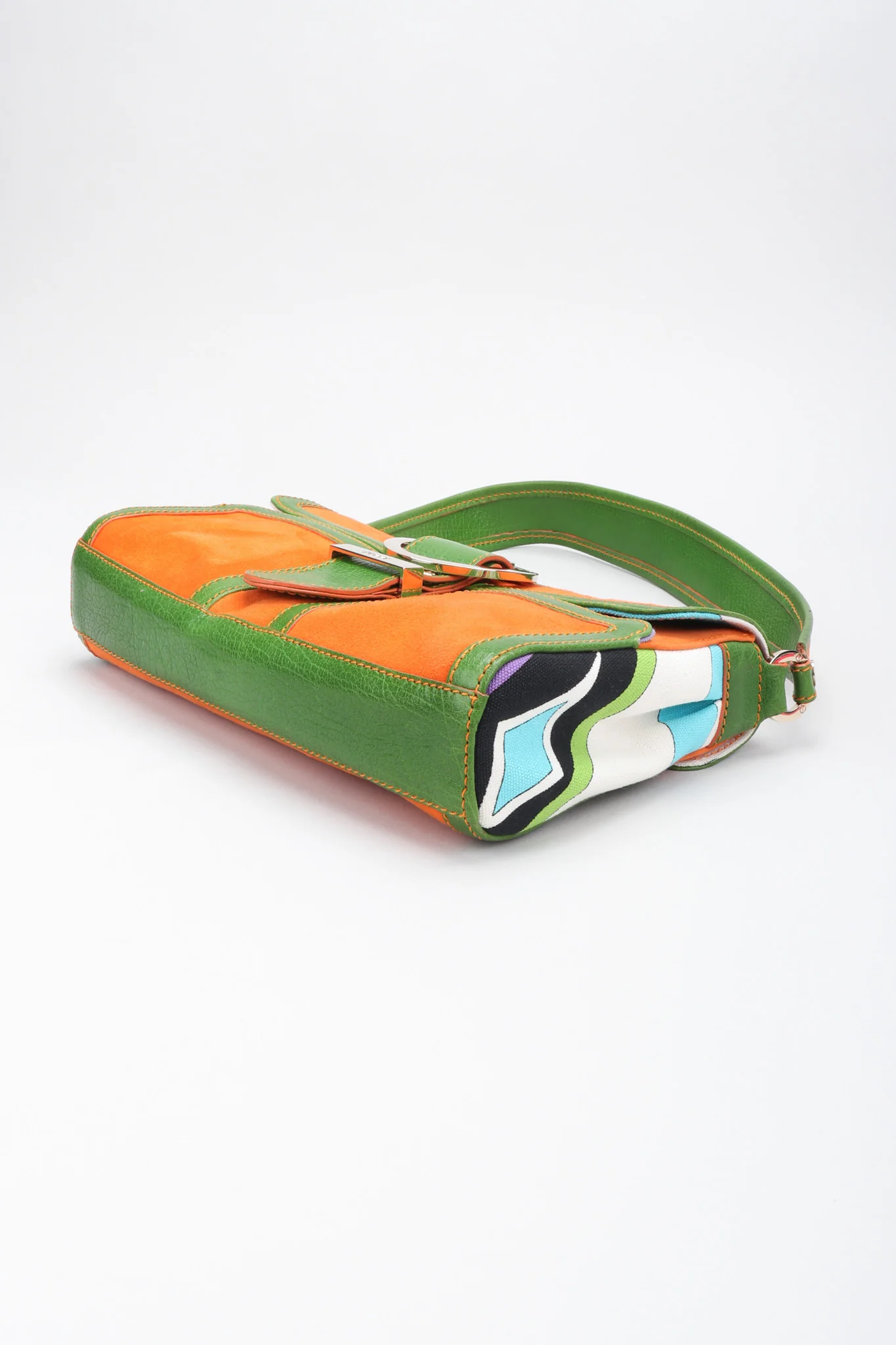 Suede Buckle Bag - Image 12