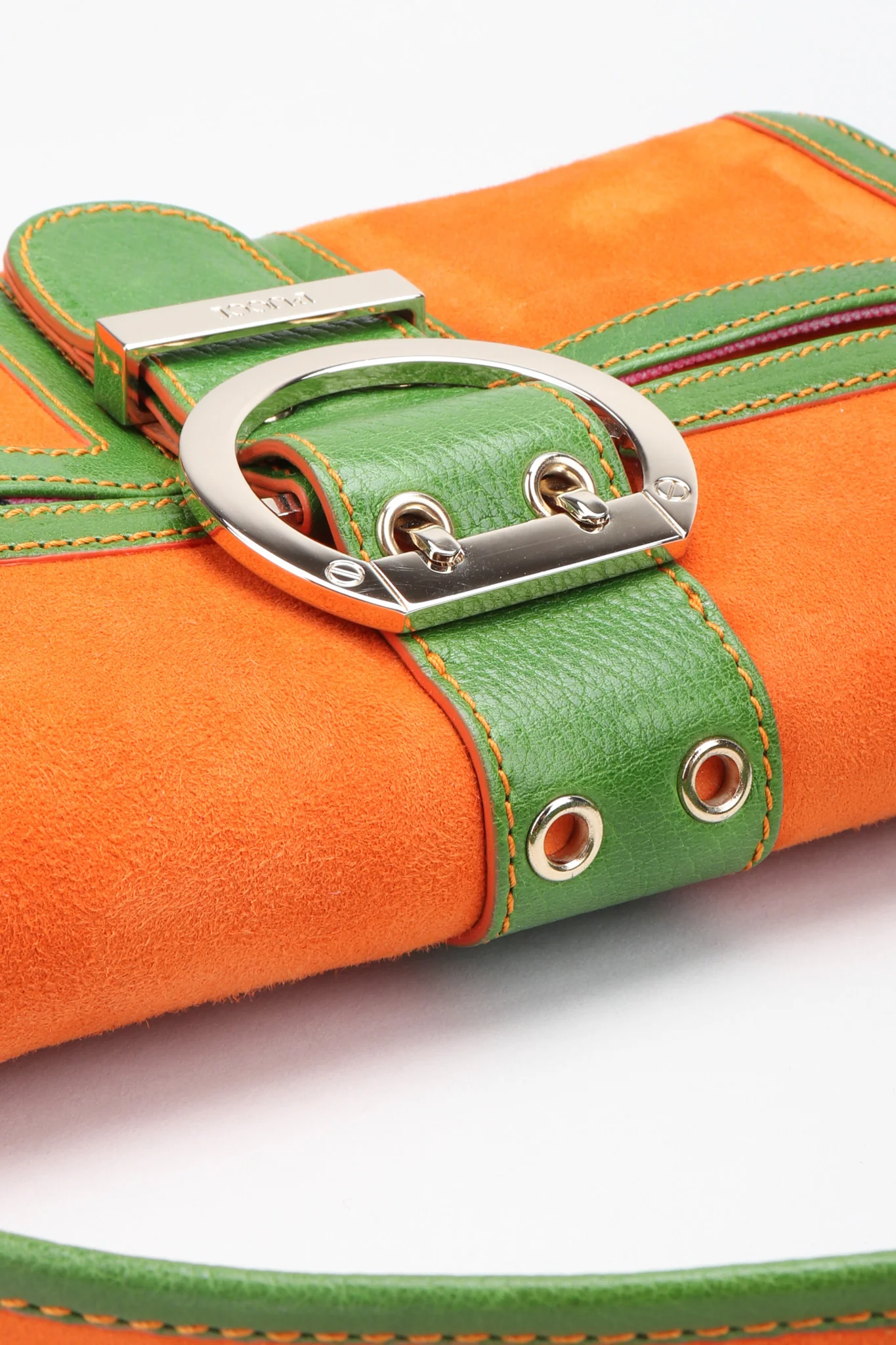 Suede Buckle Bag - Image 8