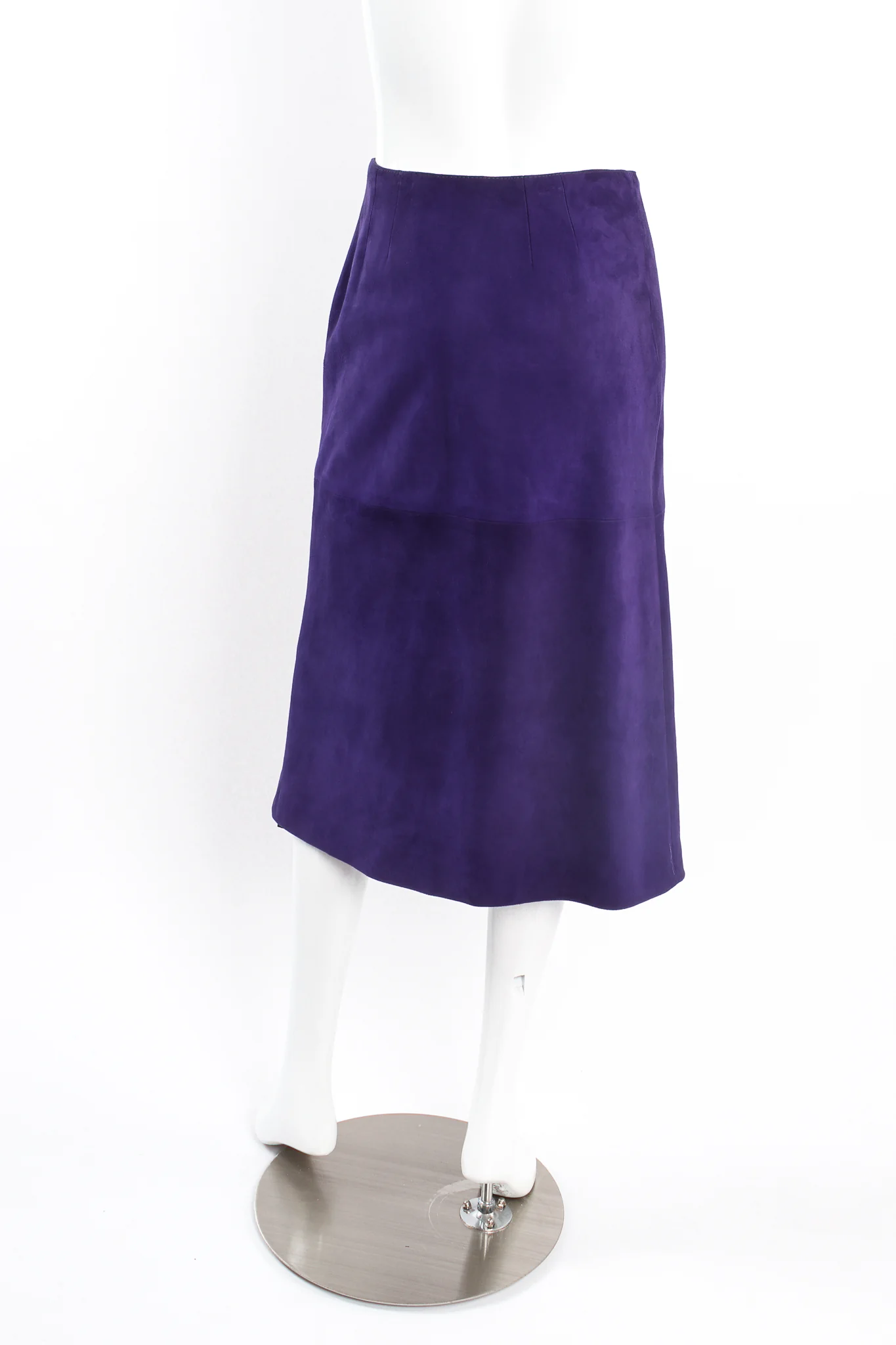 Royal Suede Button Skirt - Image 6