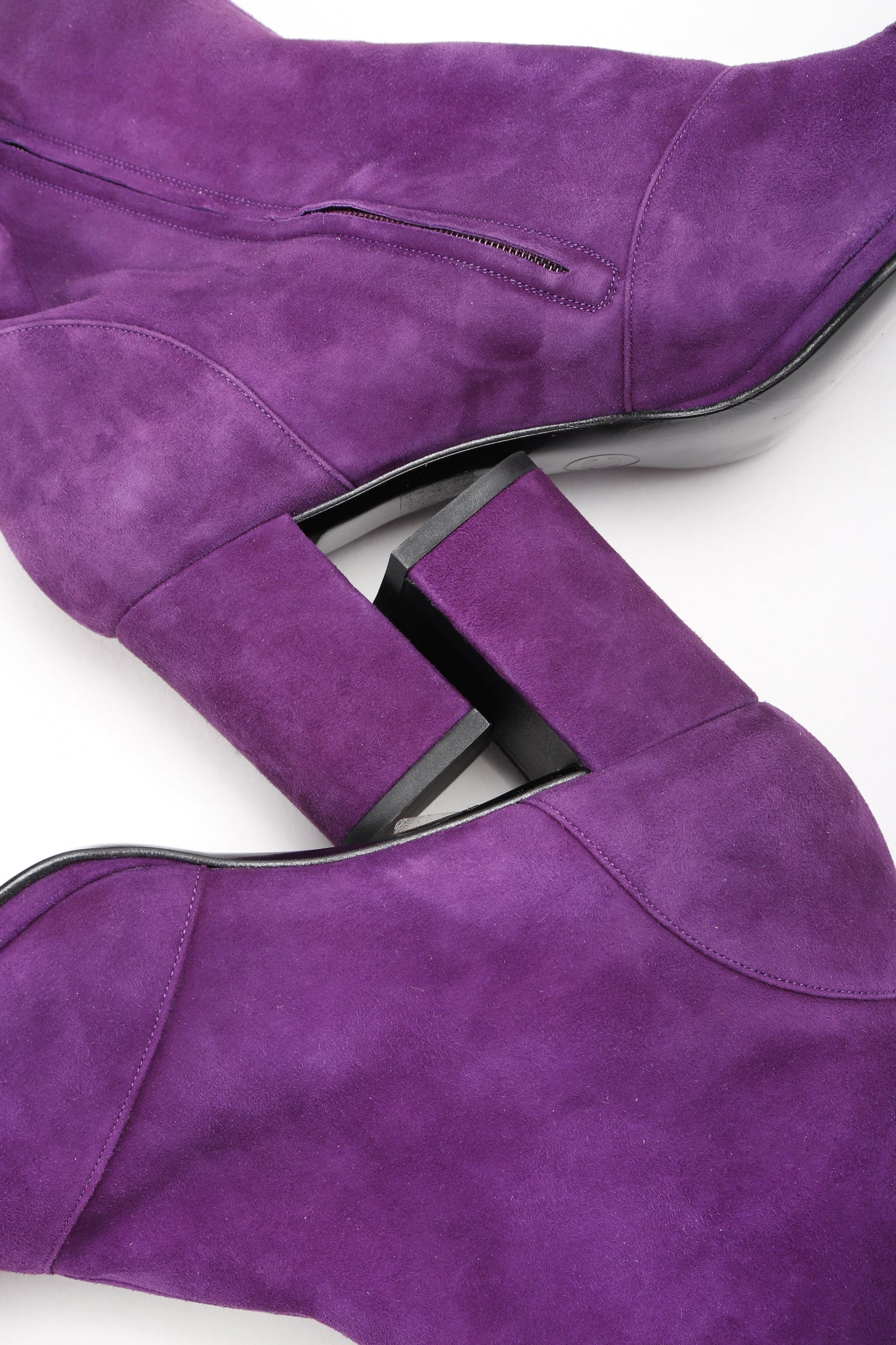 Suede Cap Toe Ankle Boots - Image 2