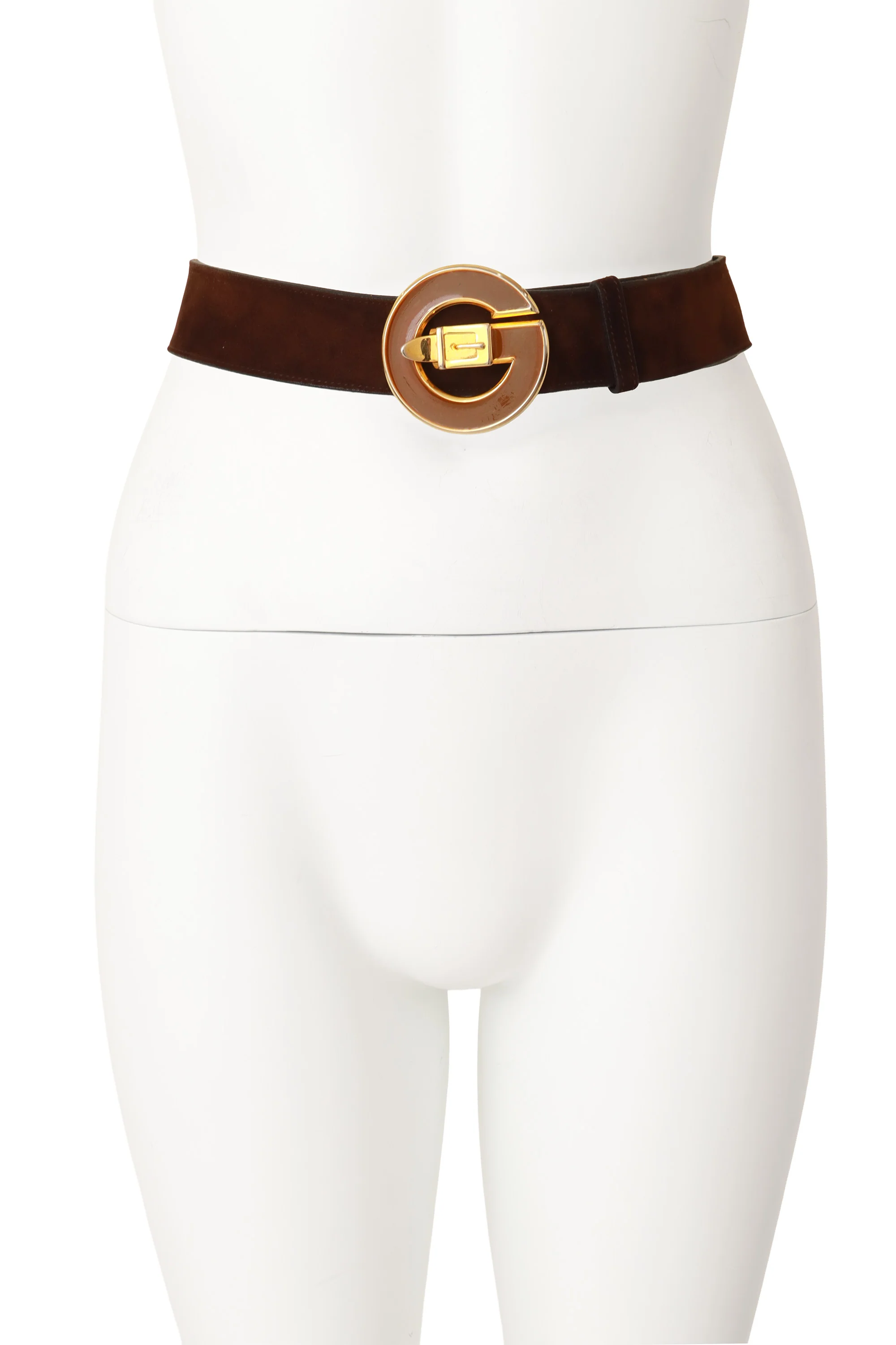Suede Enamel Logo Belt - Image 2