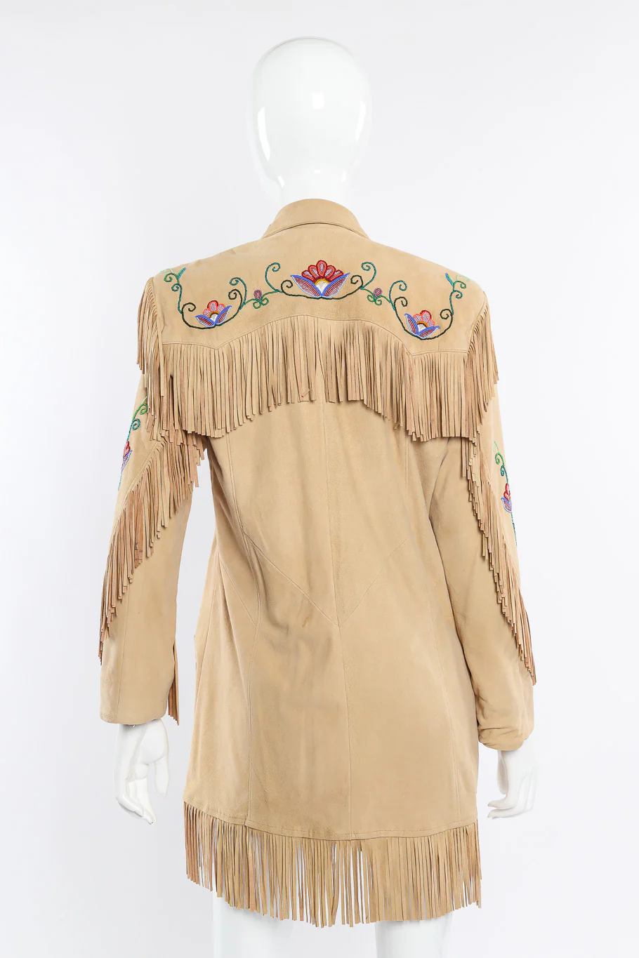 Suede Fringe Flower Jacket - Image 4
