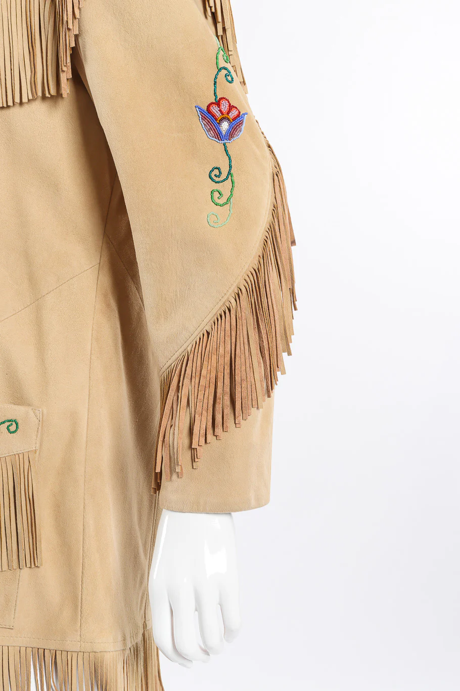 Suede Fringe Flower Jacket - Image 5