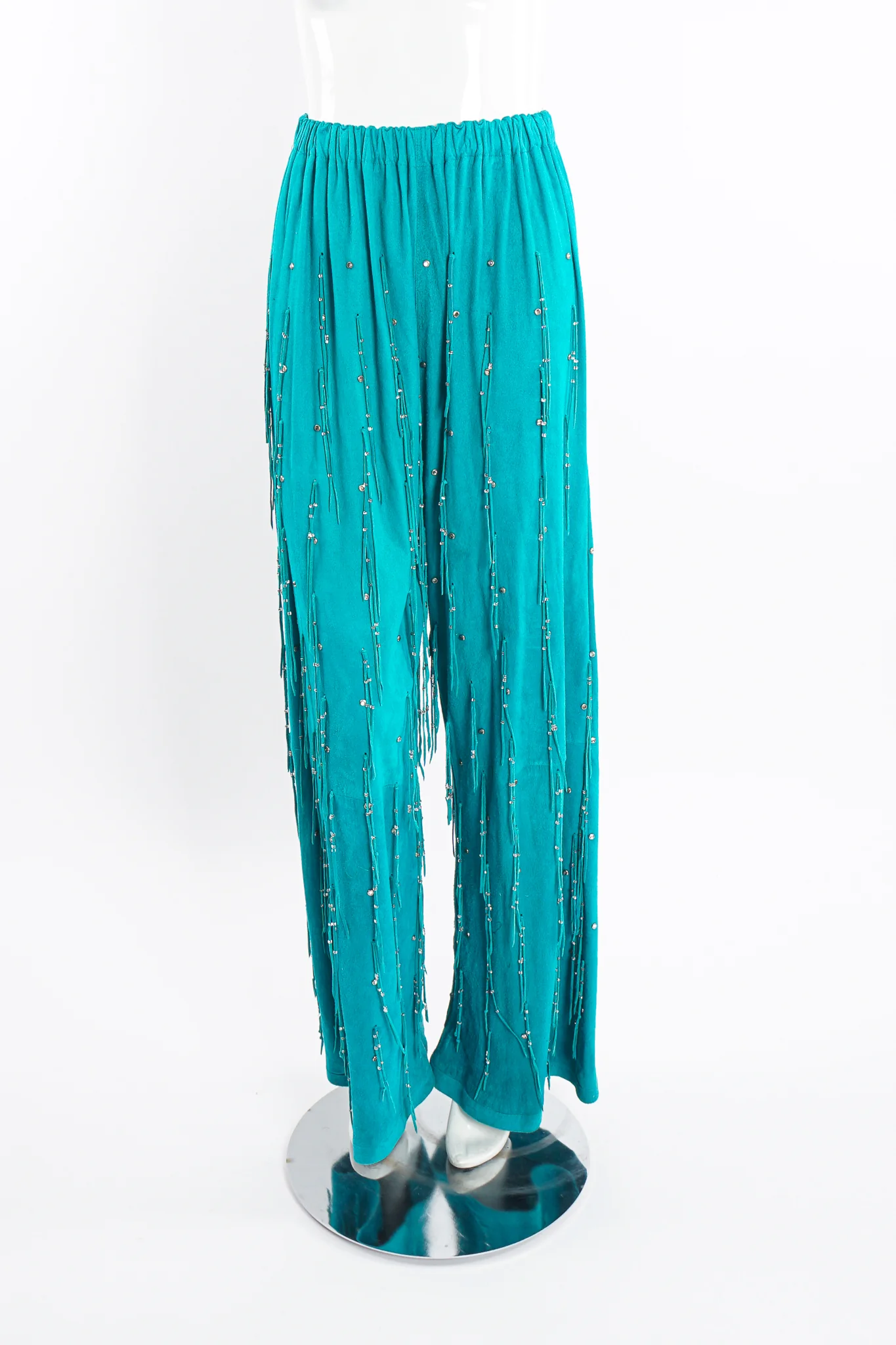 Suede Fringe Top & Pant Set - Image 11