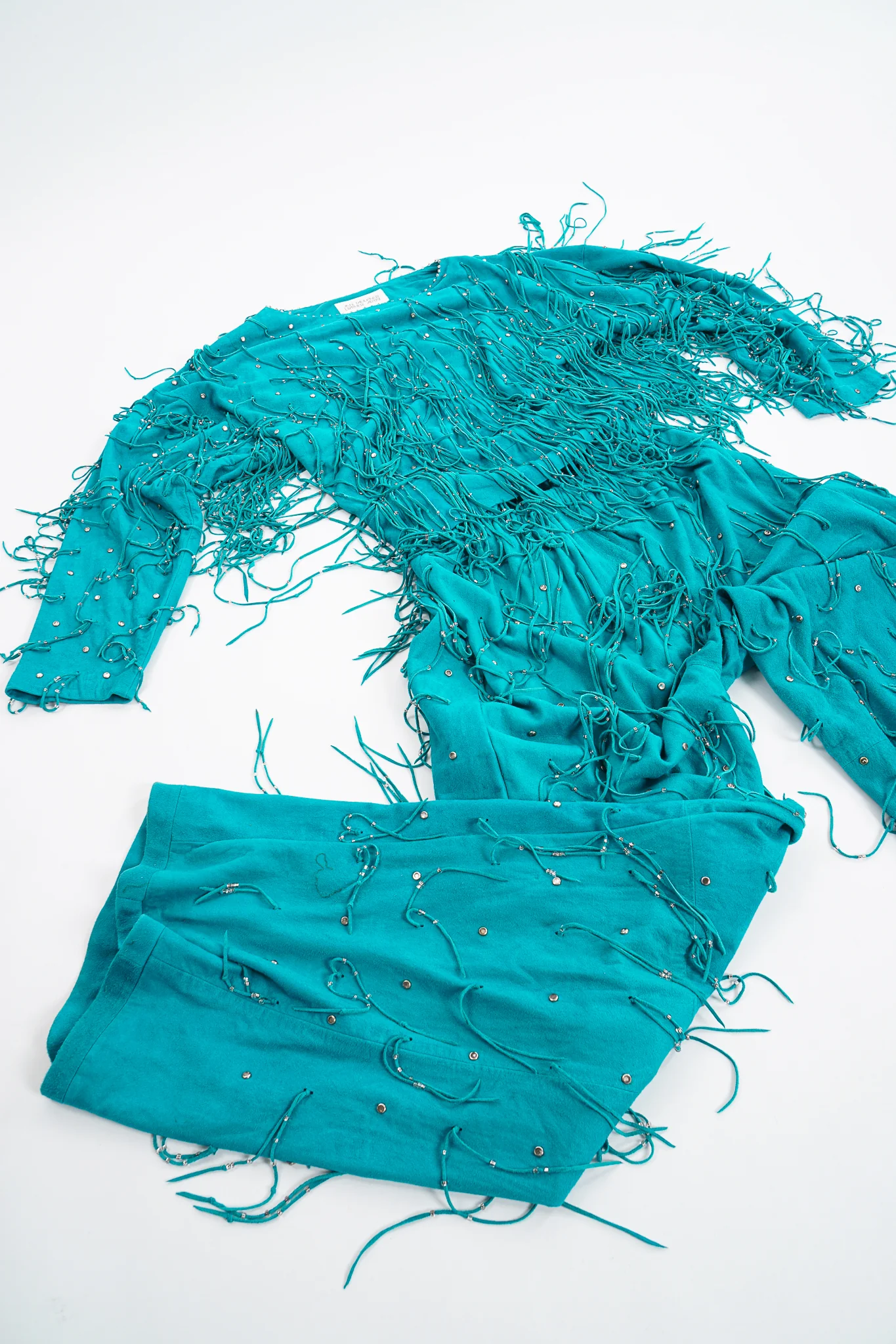 Suede Fringe Top & Pant Set - Image 14