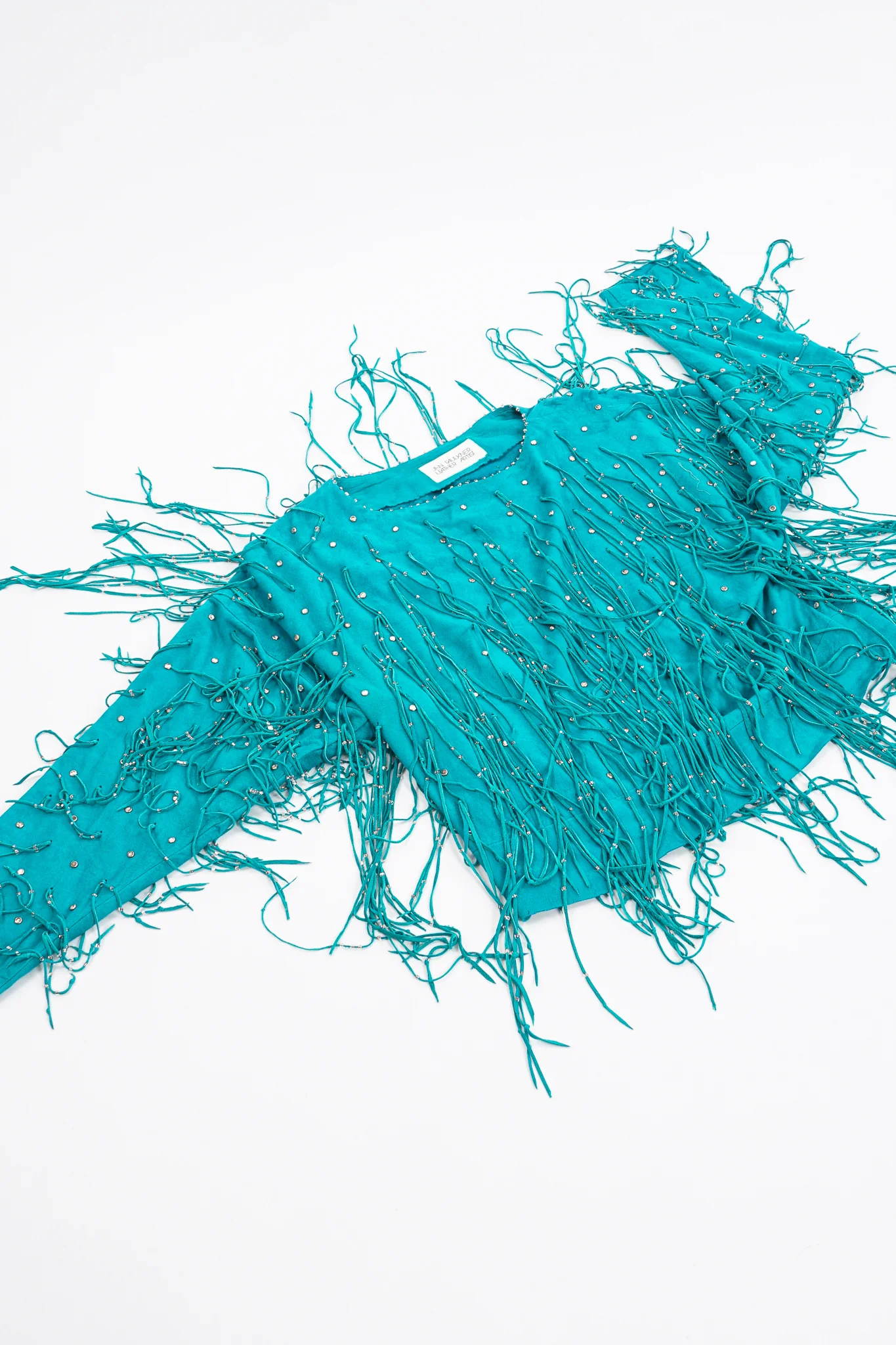 Suede Fringe Top & Pant Set - Image 15