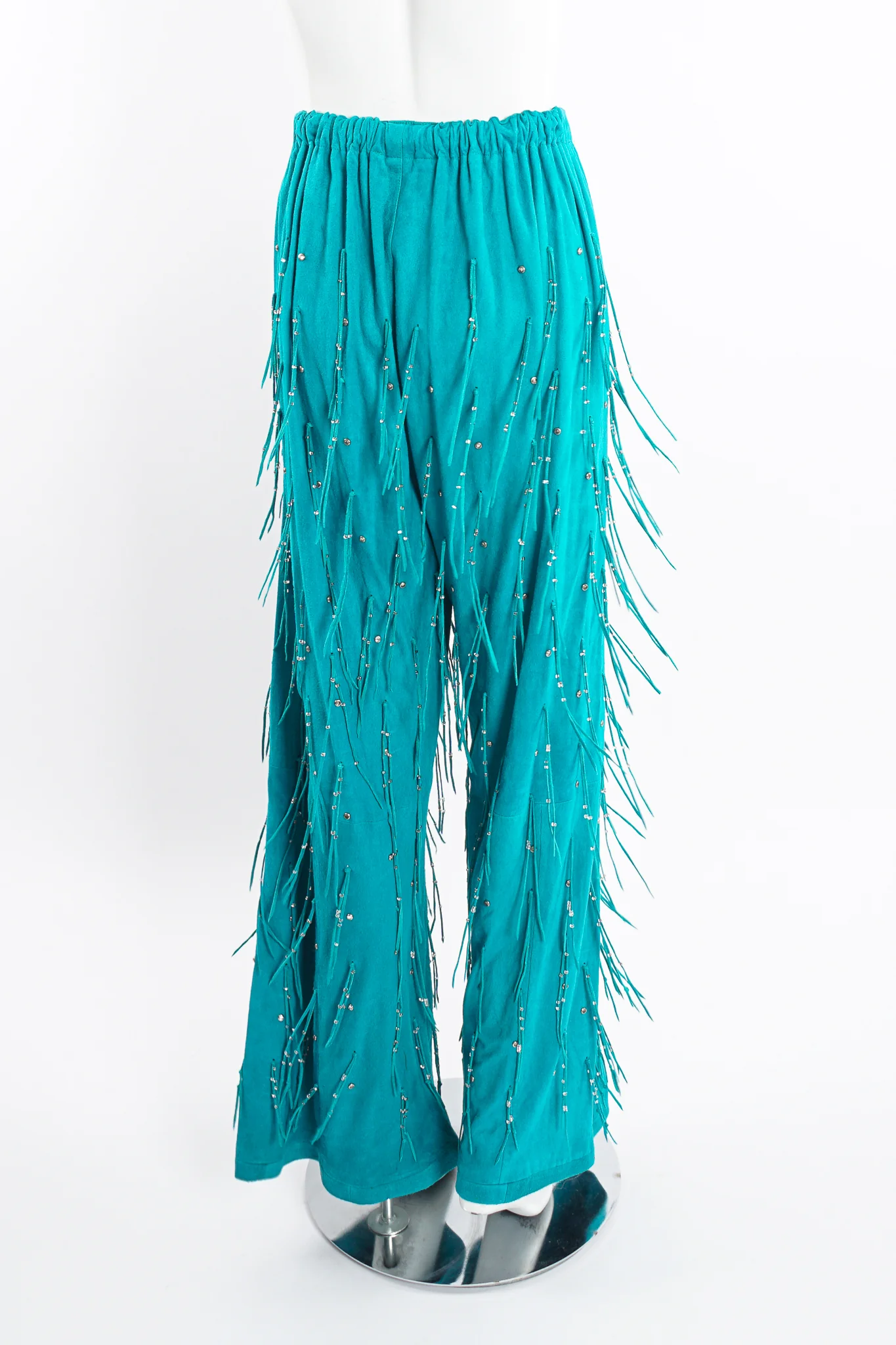 Suede Fringe Top & Pant Set - Image 4