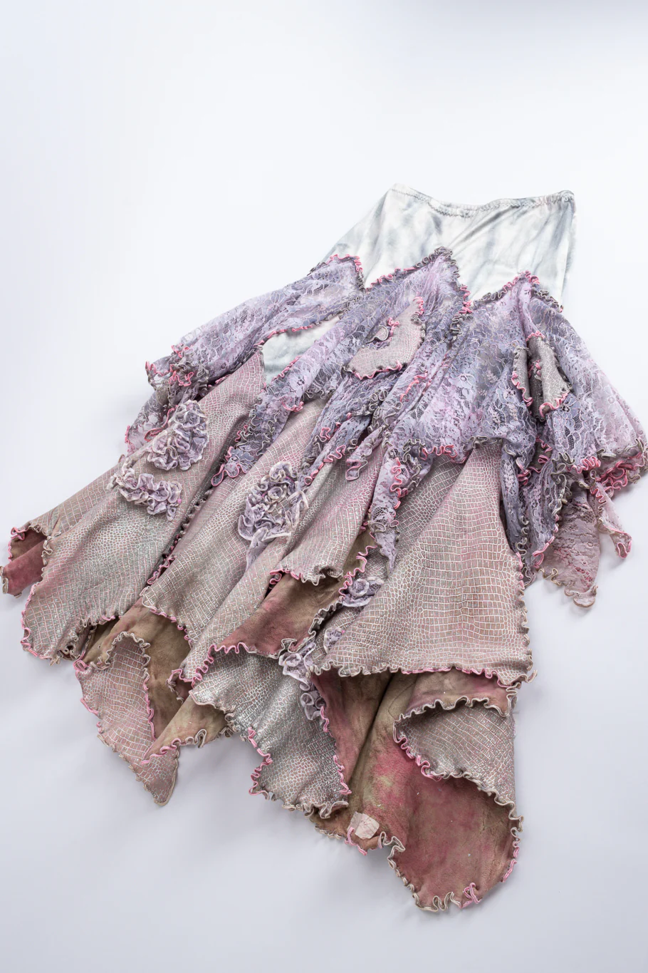 Suede Lace Lettuce Hem 3-Piece Set - Image 12