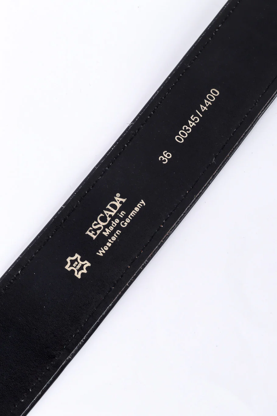 Suede Leather Color Block Belt - Image 8