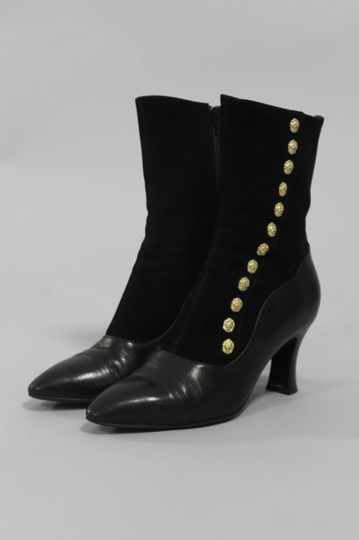 Suede Lion Stud Ankle Boot - Image 3