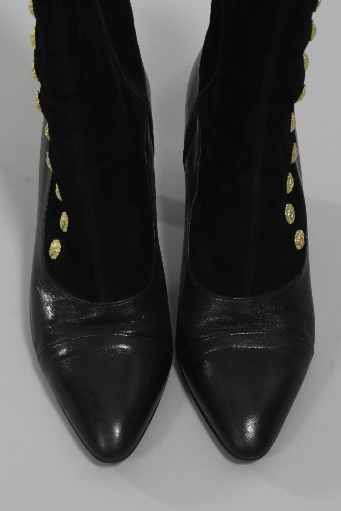 Suede Lion Stud Ankle Boot - Image 4