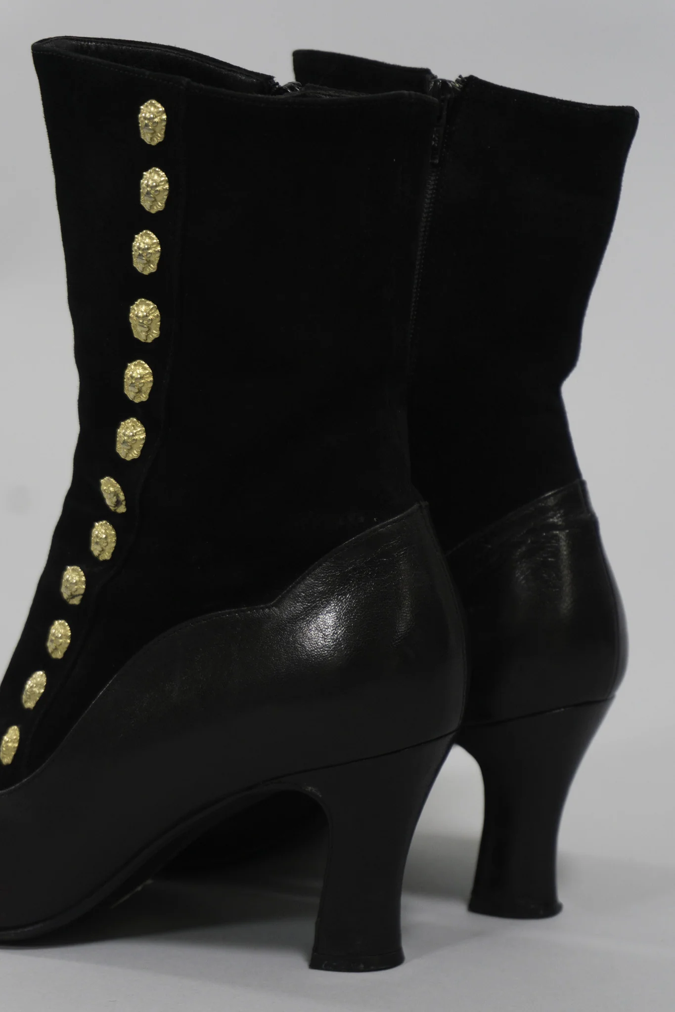 Suede Lion Stud Ankle Boot - Image 5