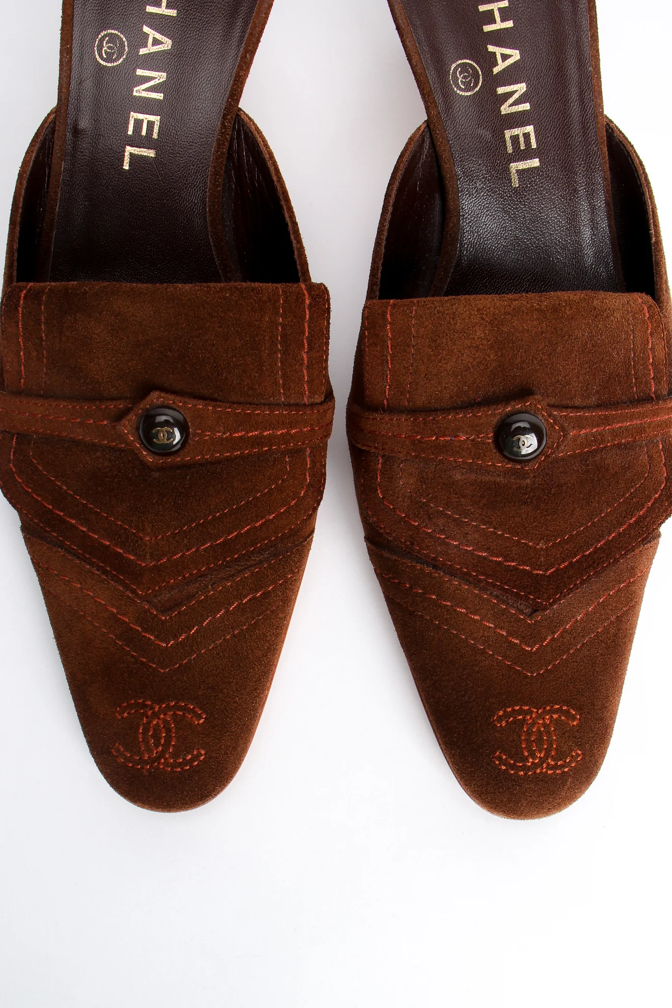 Suede Loafer Mules - Image 4