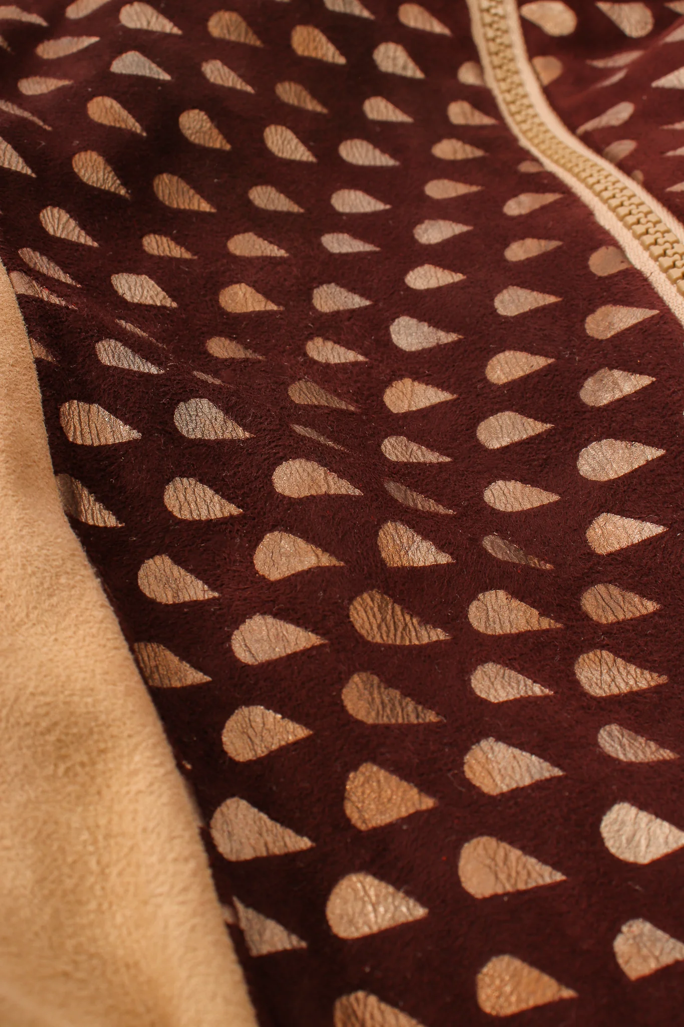 Suede Patchwork Bomber Jacket - Image 11