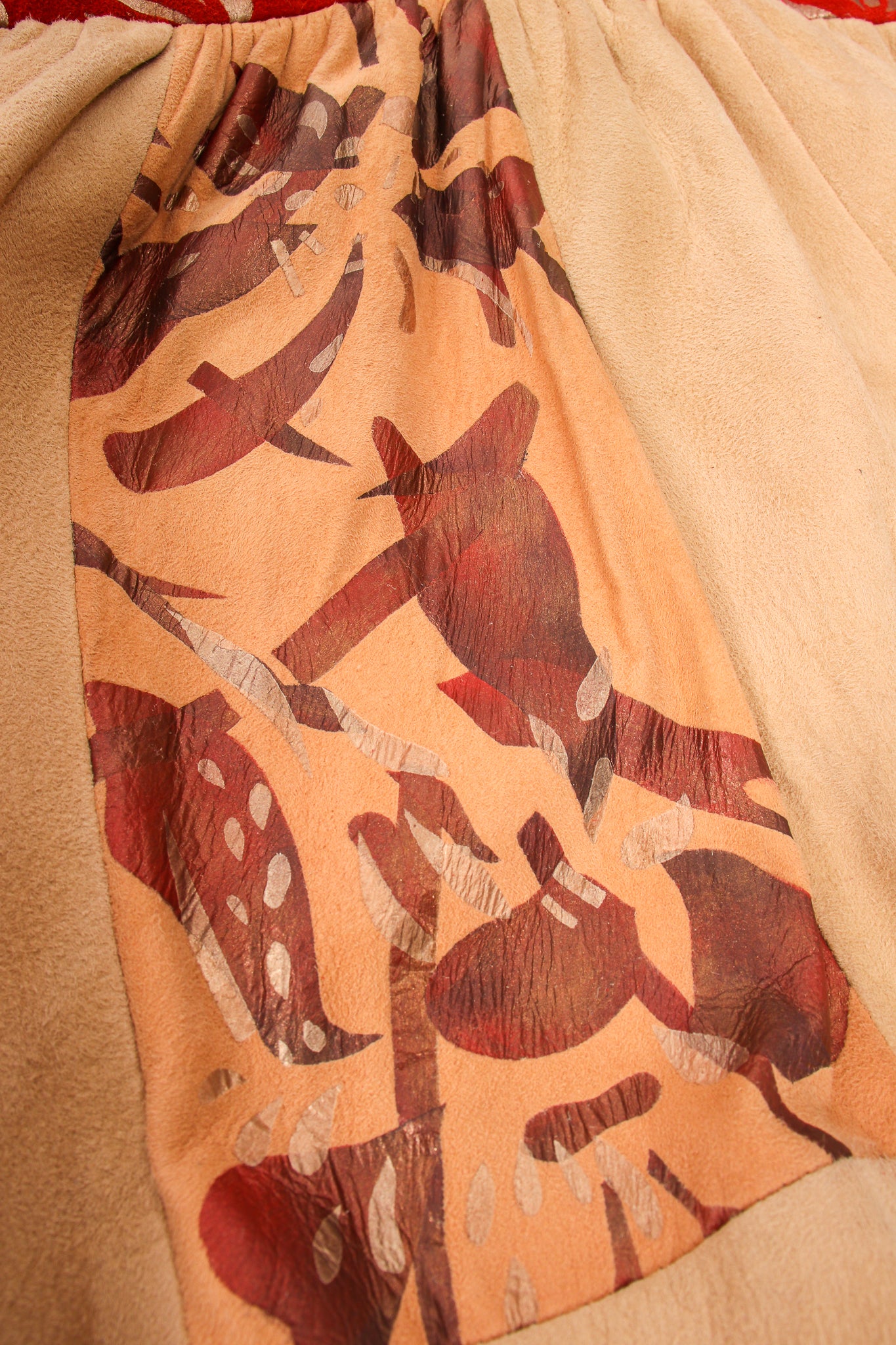 Suede Patchwork Bomber Jacket - Image 13
