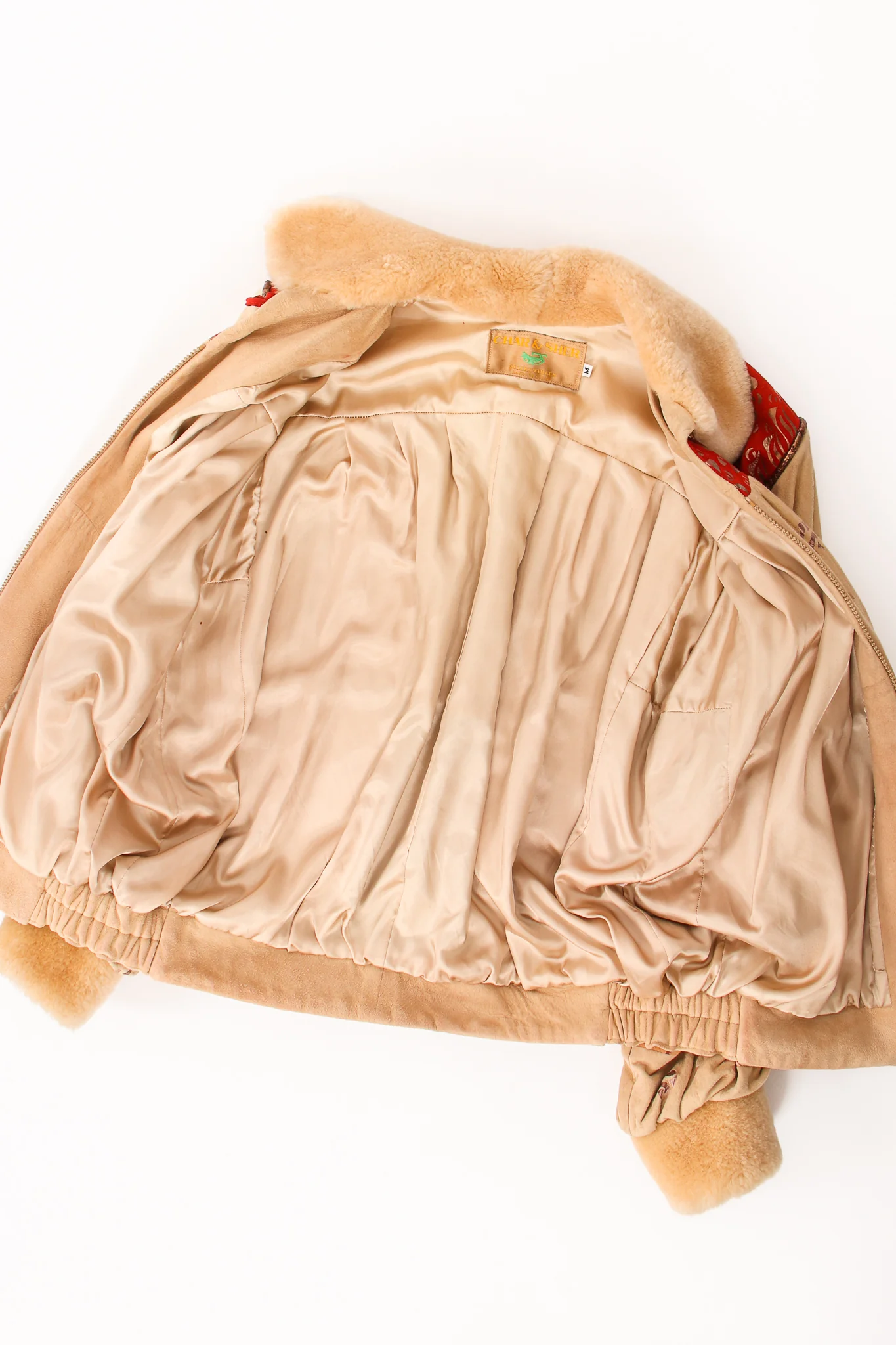 Suede Patchwork Bomber Jacket - Image 16