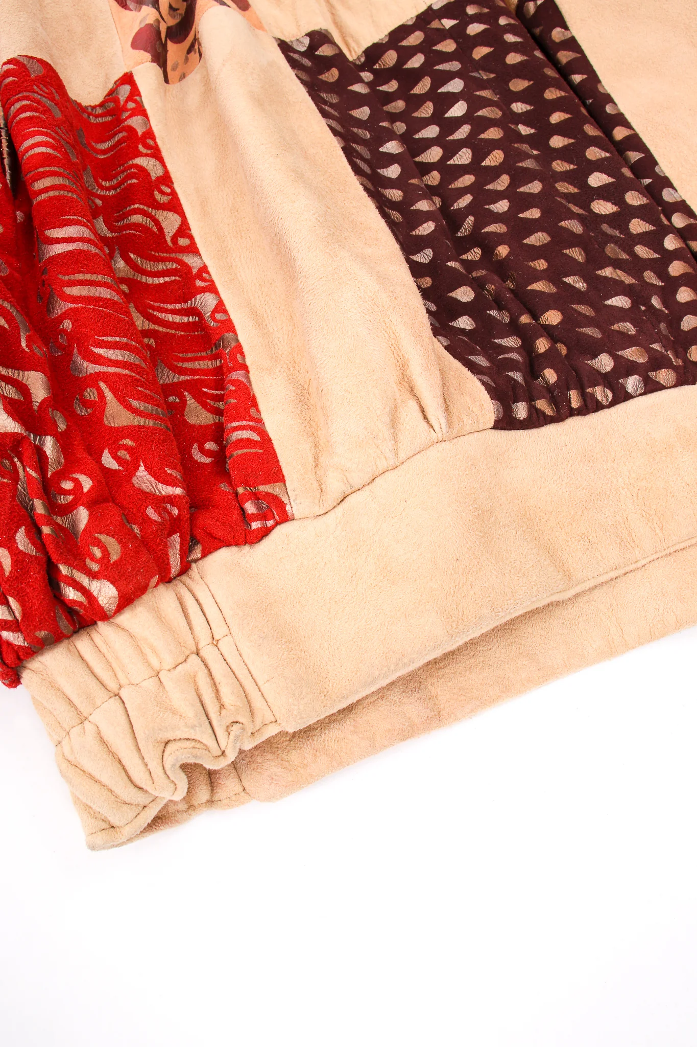 Suede Patchwork Bomber Jacket - Image 22