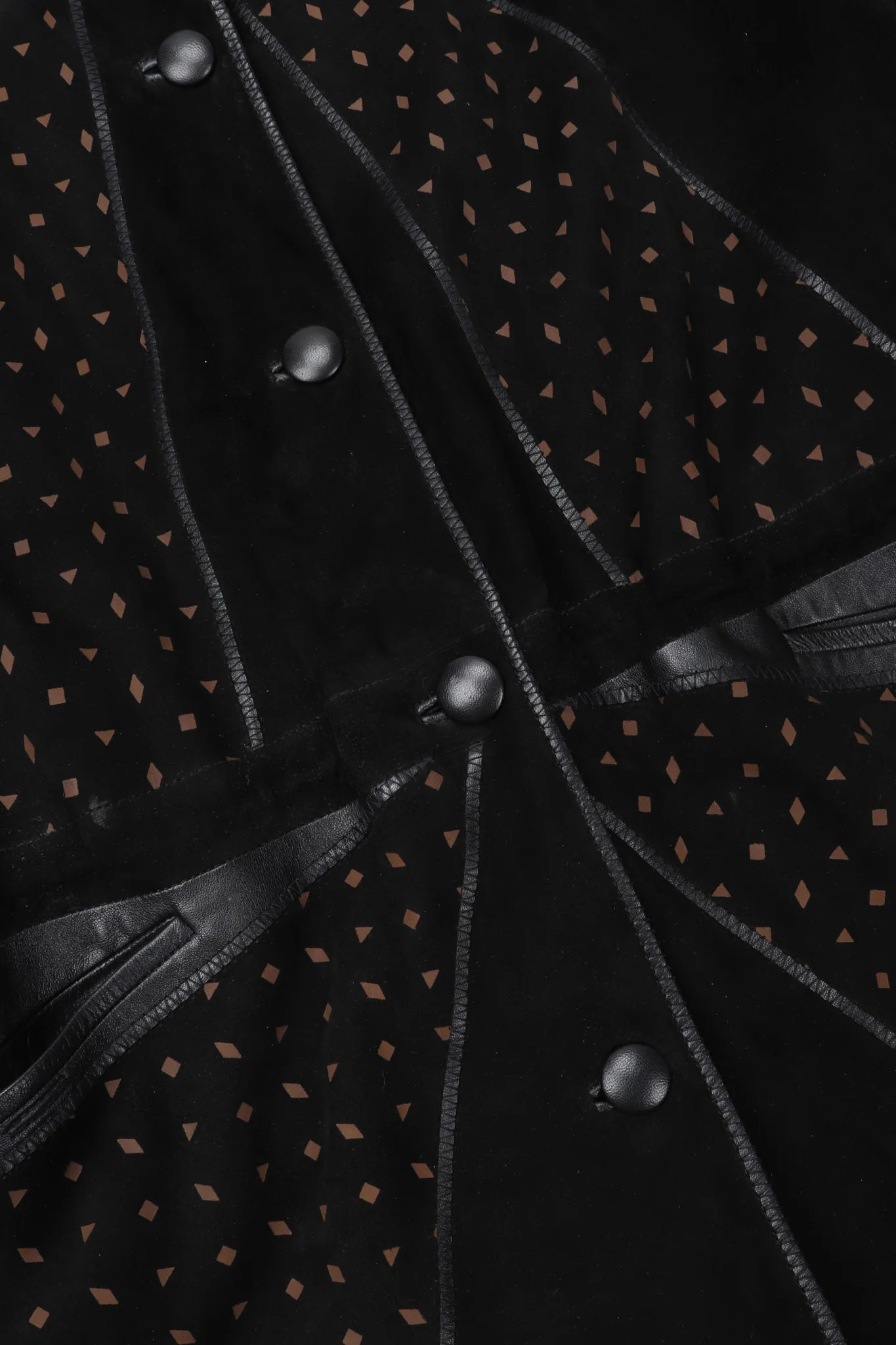 Suede Patchwork Car Coat - Image 11