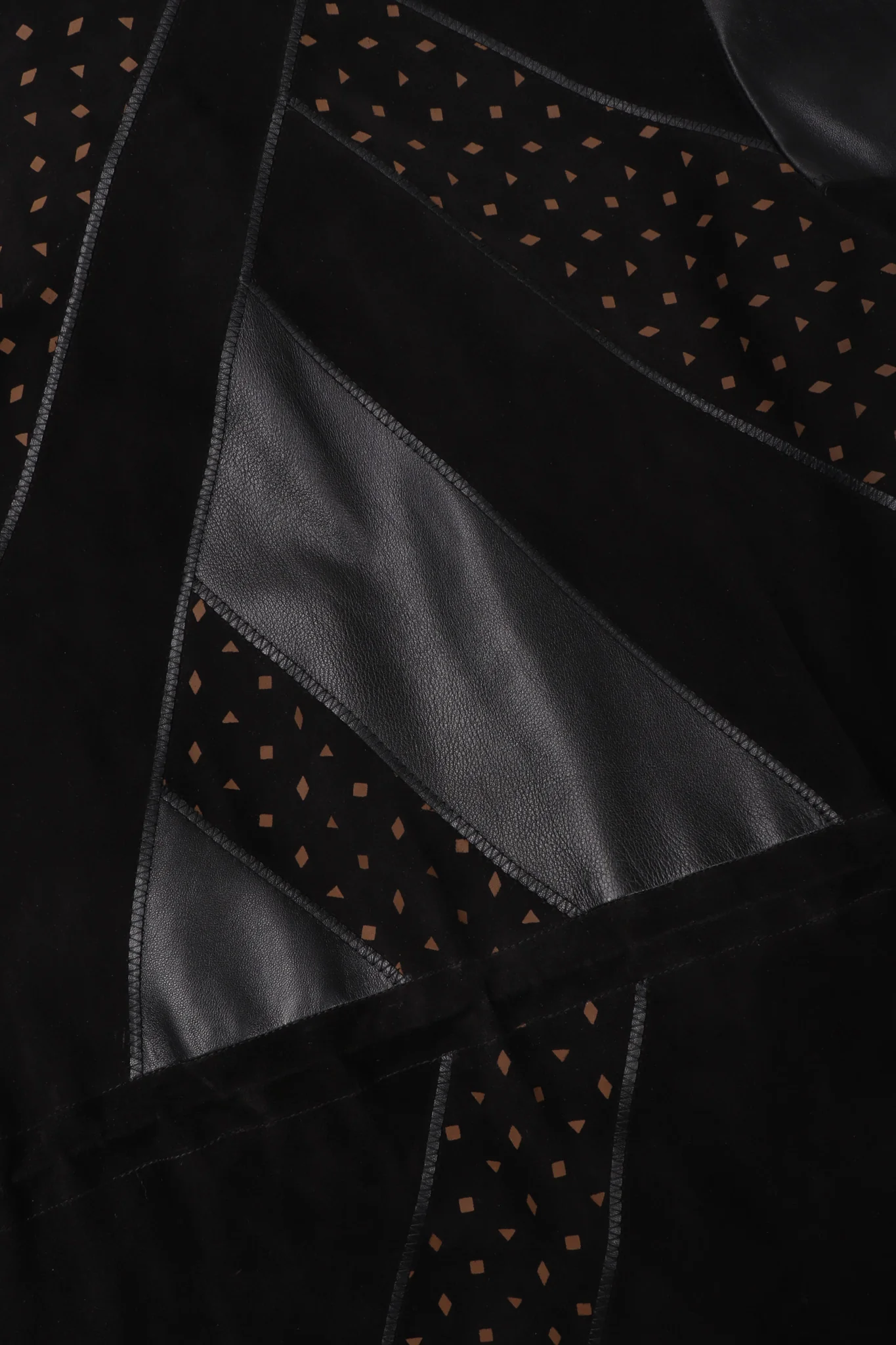 Suede Patchwork Car Coat - Image 14