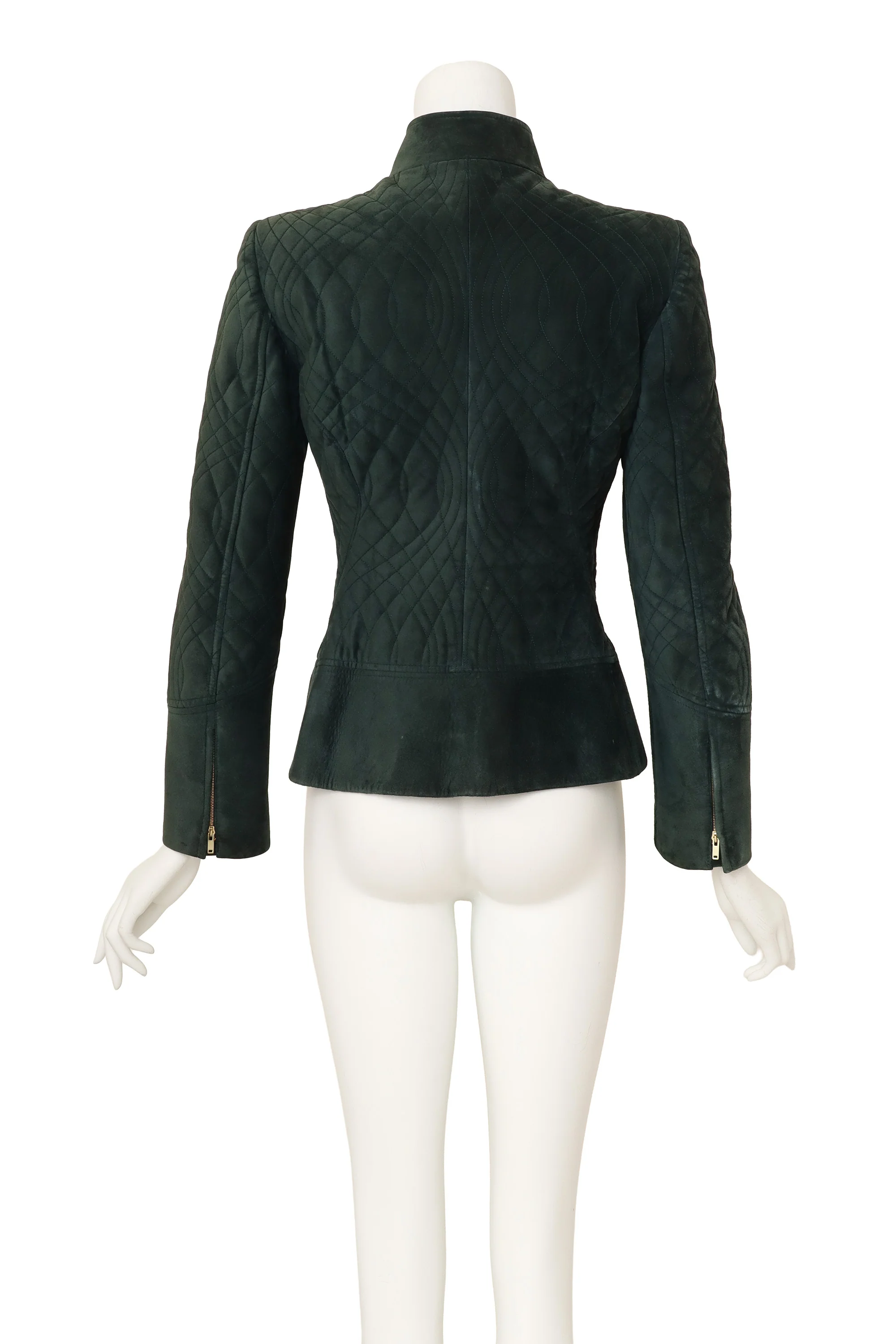 Suede Quilted Jacket - Image 5