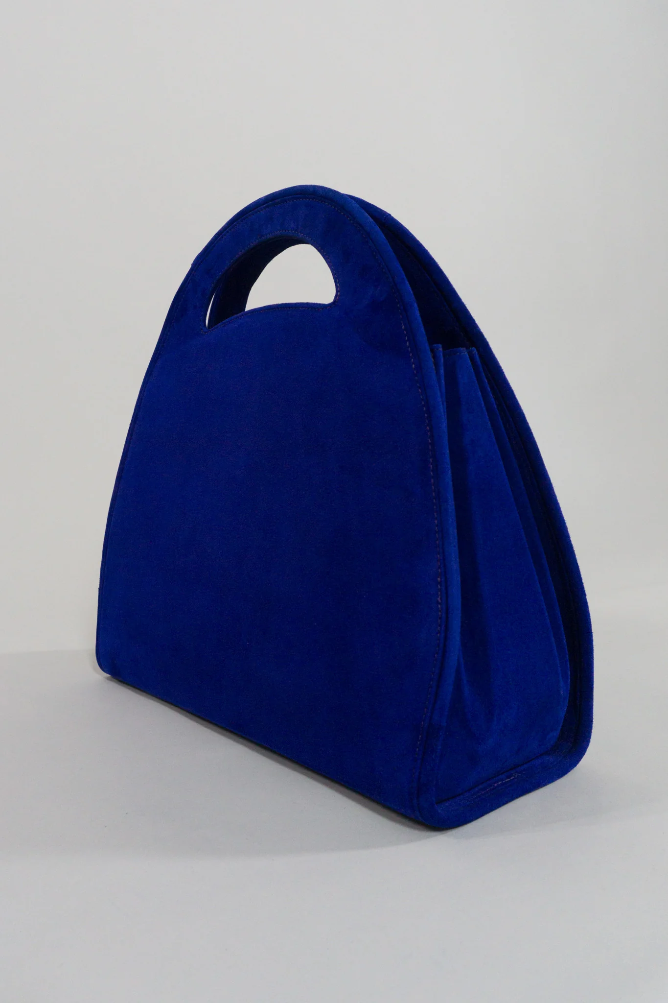 Suede Shaped Handbag - Image 4