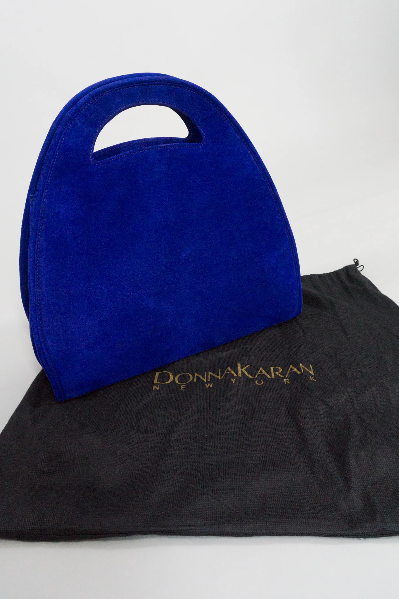 Suede Shaped Handbag - Image 8