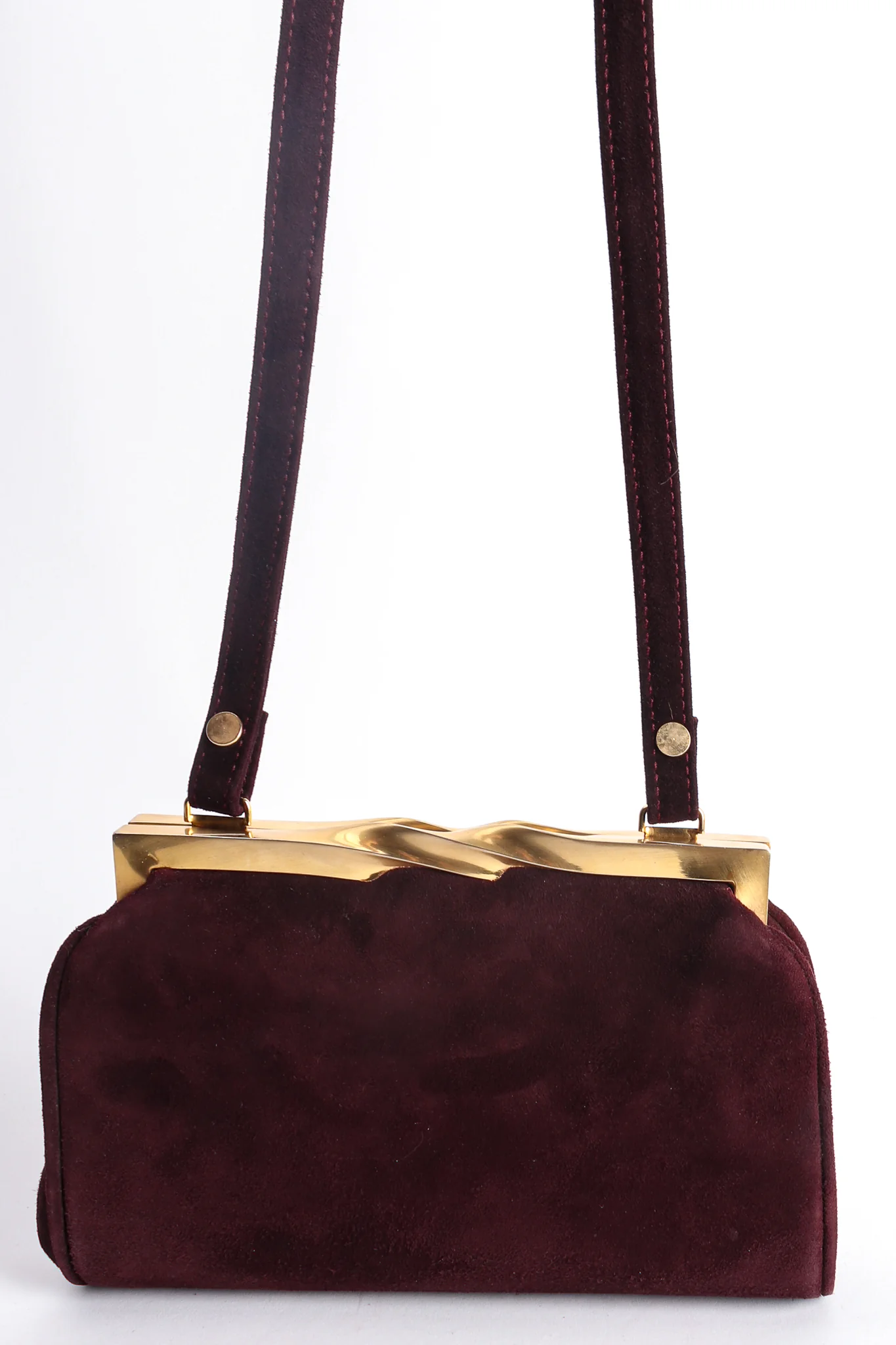 Suede Slim Convertible Clutch - Image 4