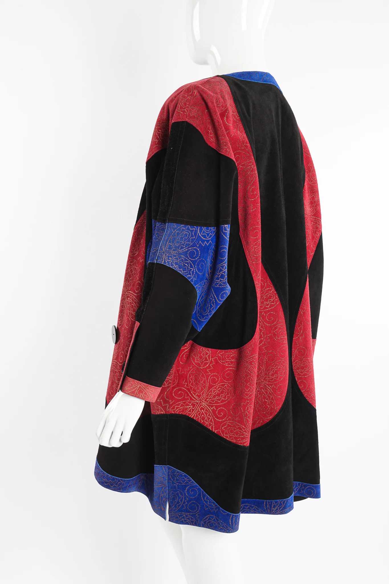 Suede Swirl Cocoon Coat - Image 5