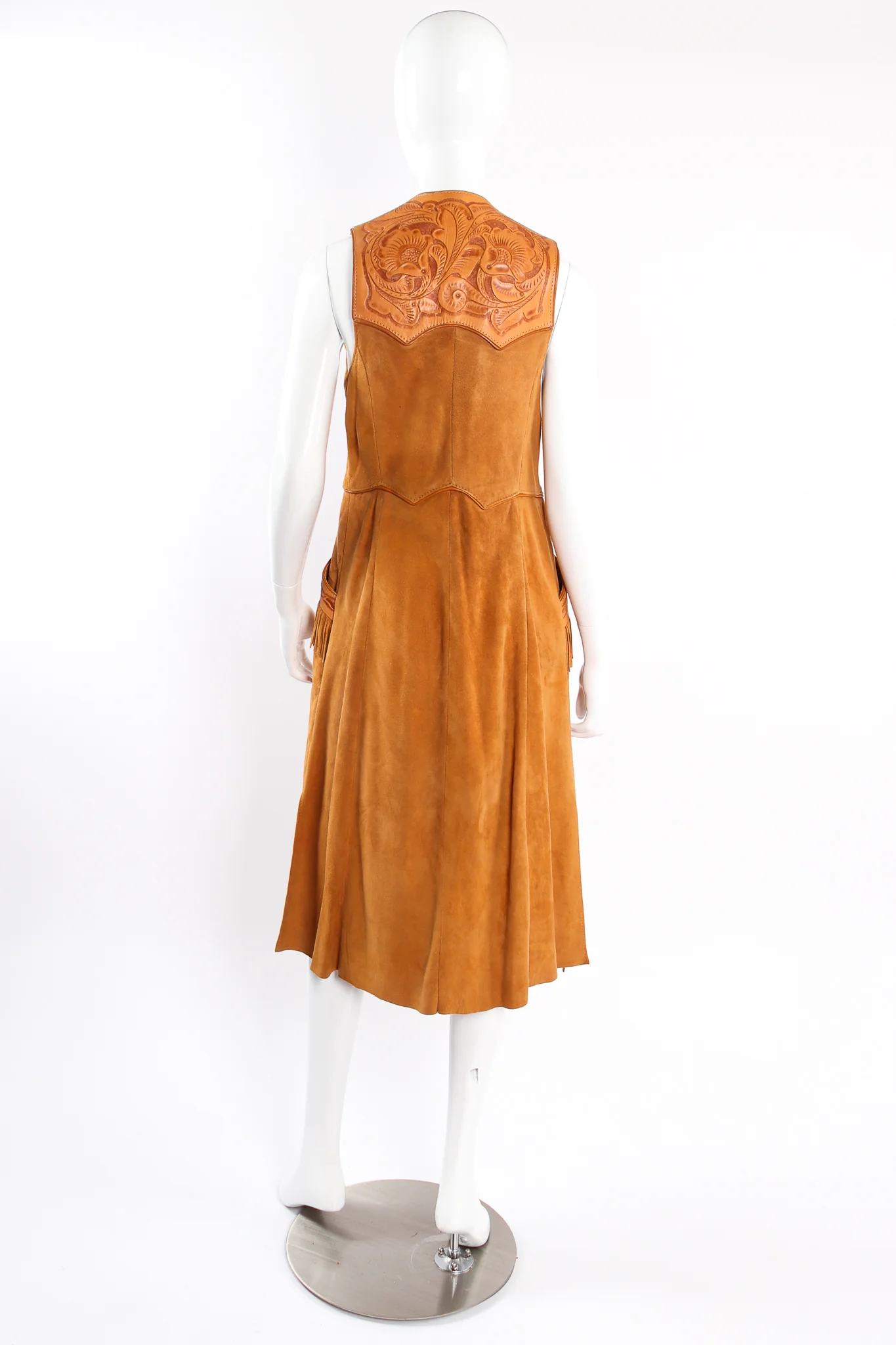 Suede Tassel Vest Overcoat - Image 4