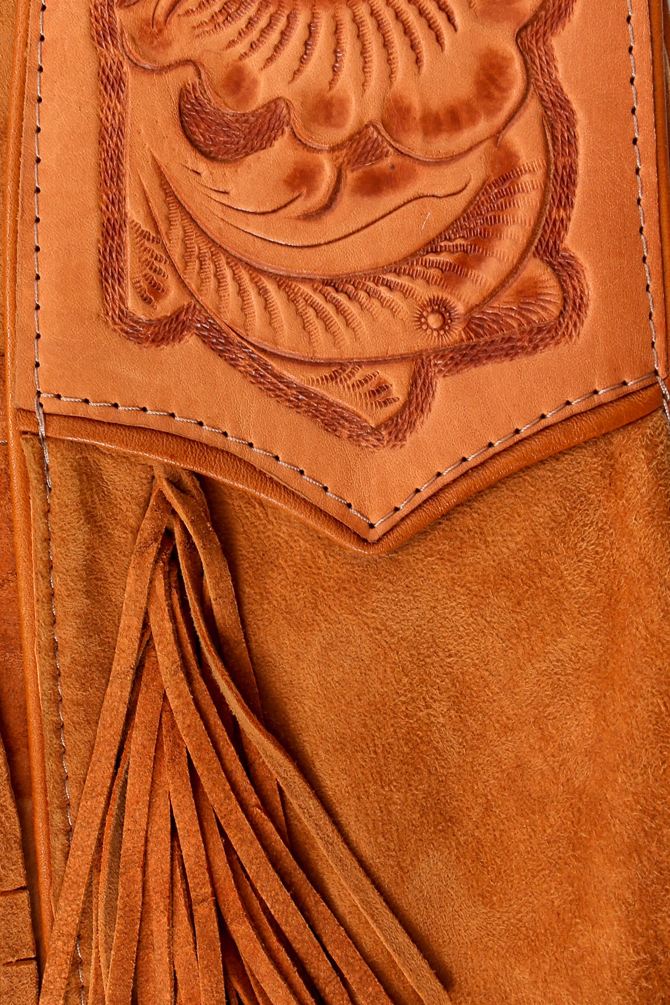 Suede Tassel Vest Overcoat - Image 5