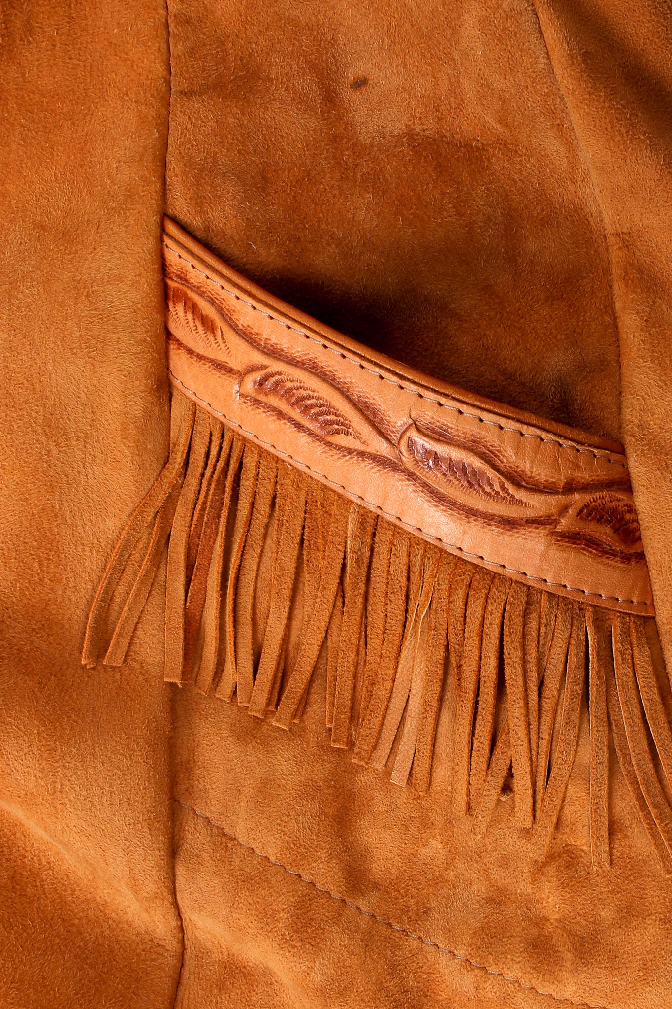 Suede Tassel Vest Overcoat - Image 6